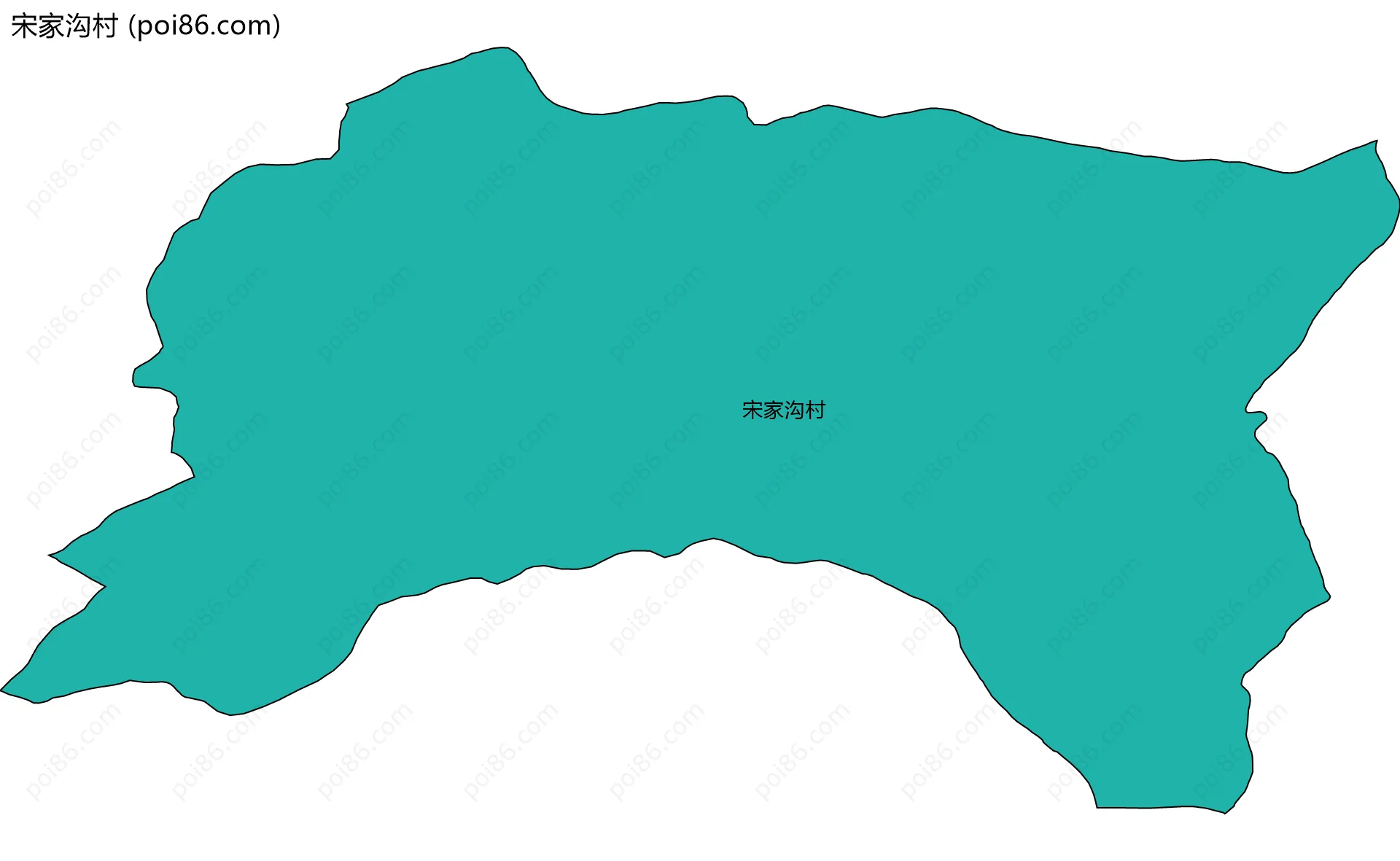 宋家沟村边界地图