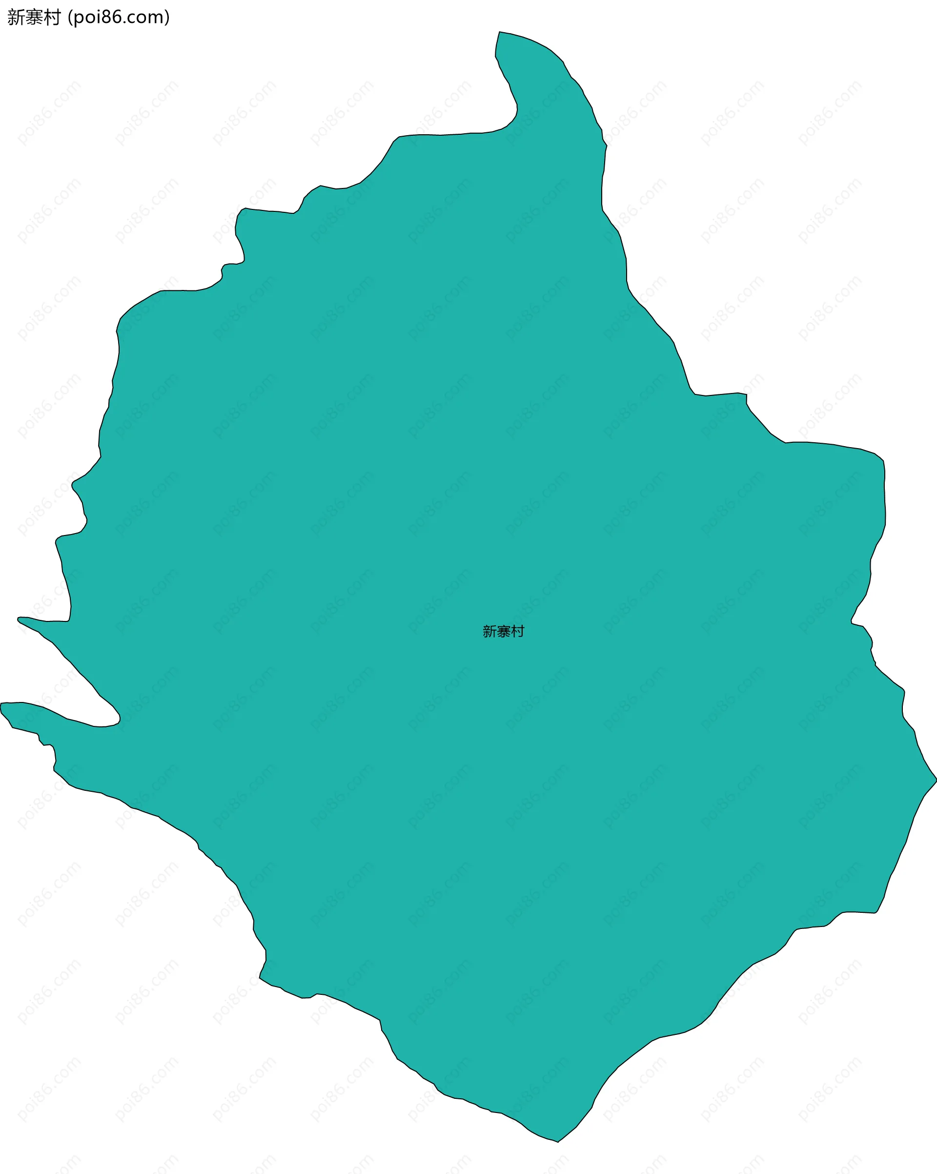 新寨村边界地图