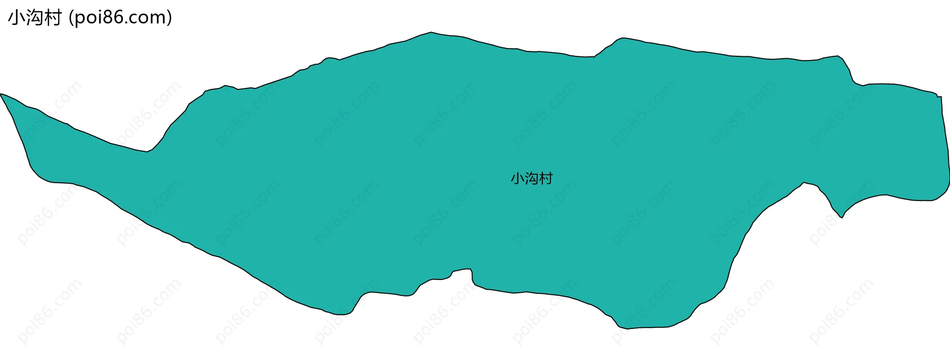 小沟村边界地图