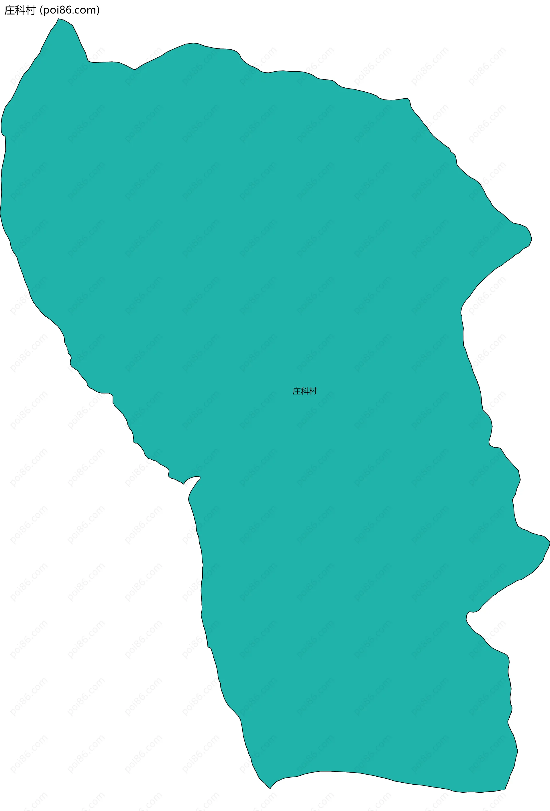 庄科村边界地图