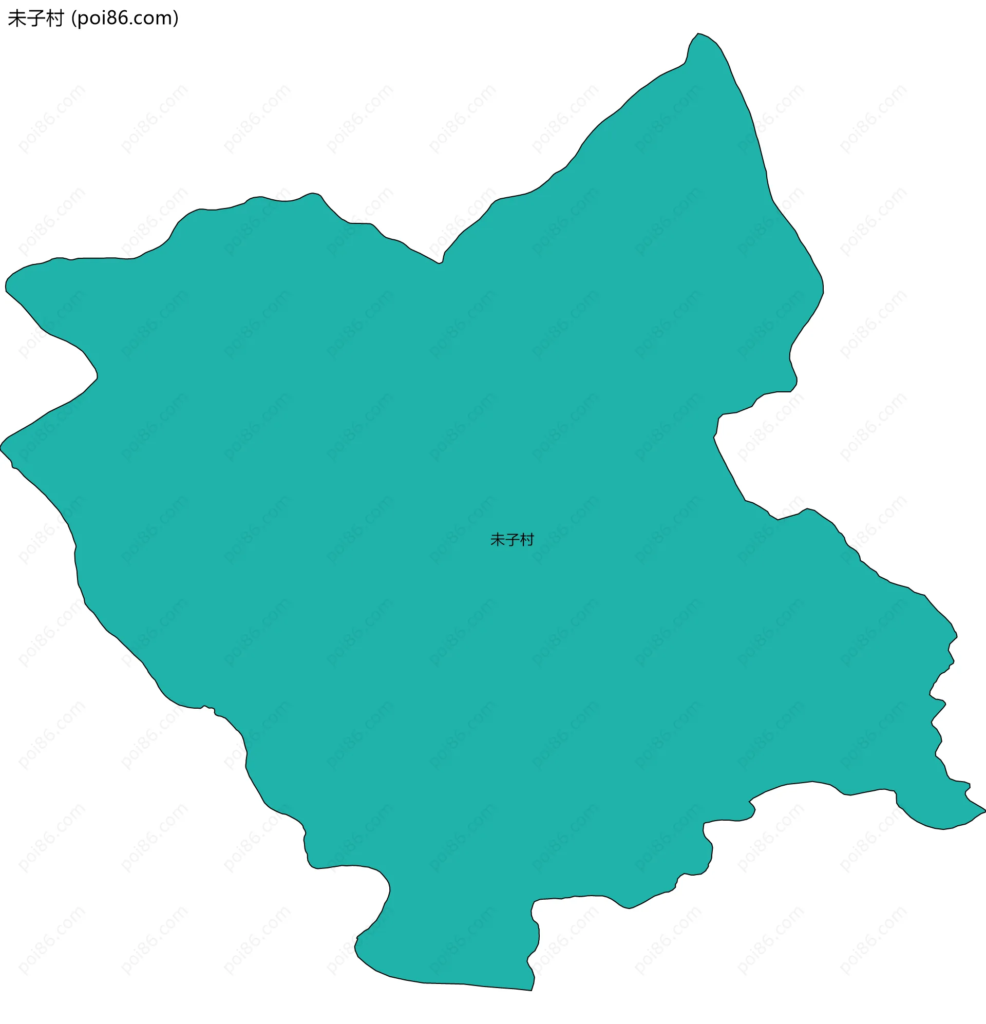 未子村边界地图