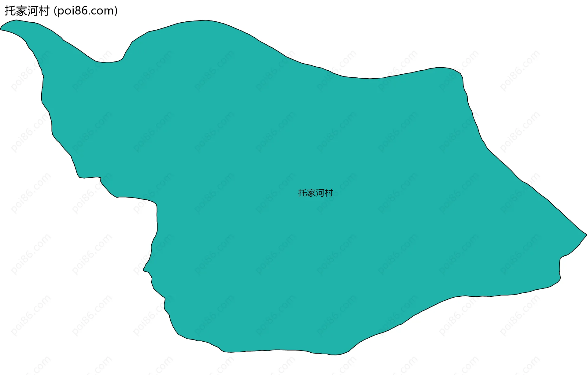 托家河村边界地图