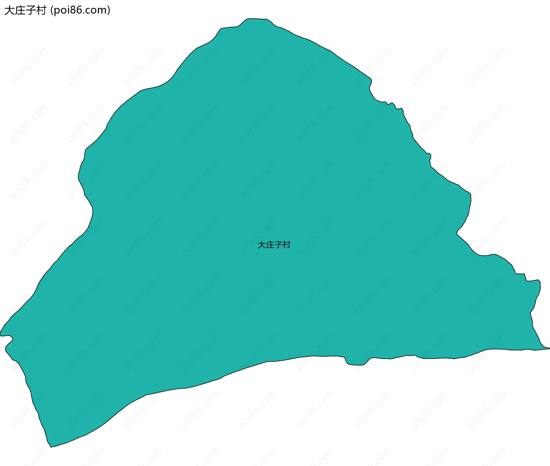 大庄子村边界地图