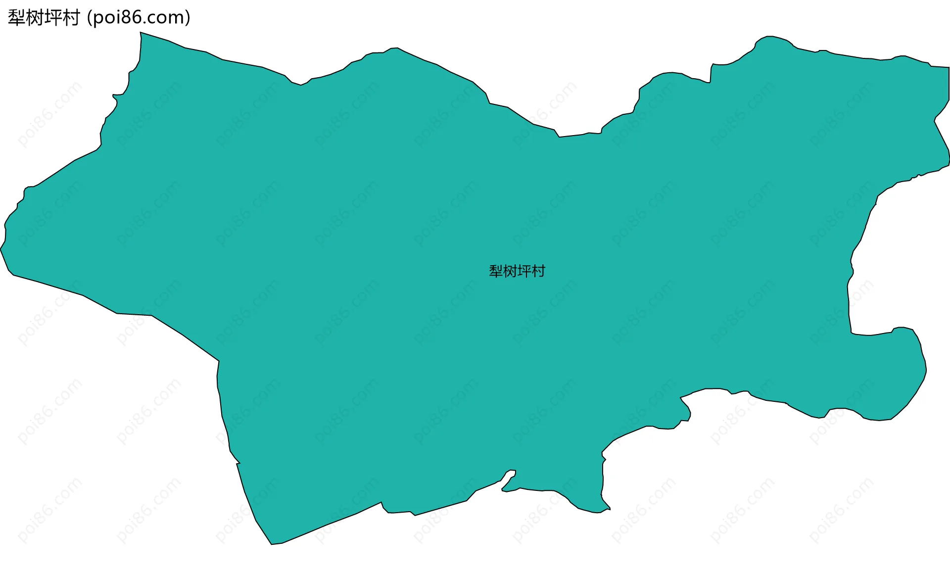 犁树坪村边界地图