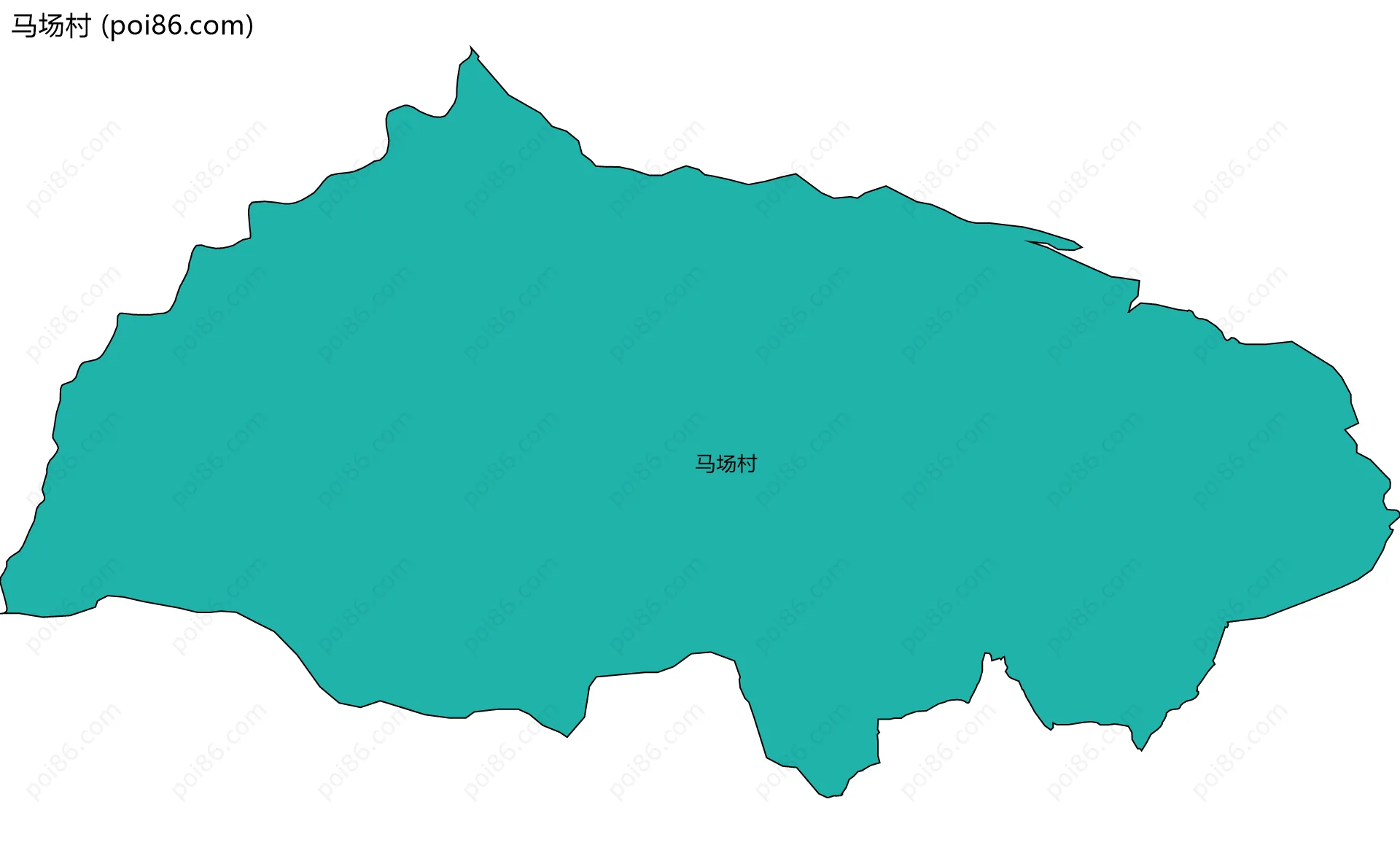 马场村边界地图