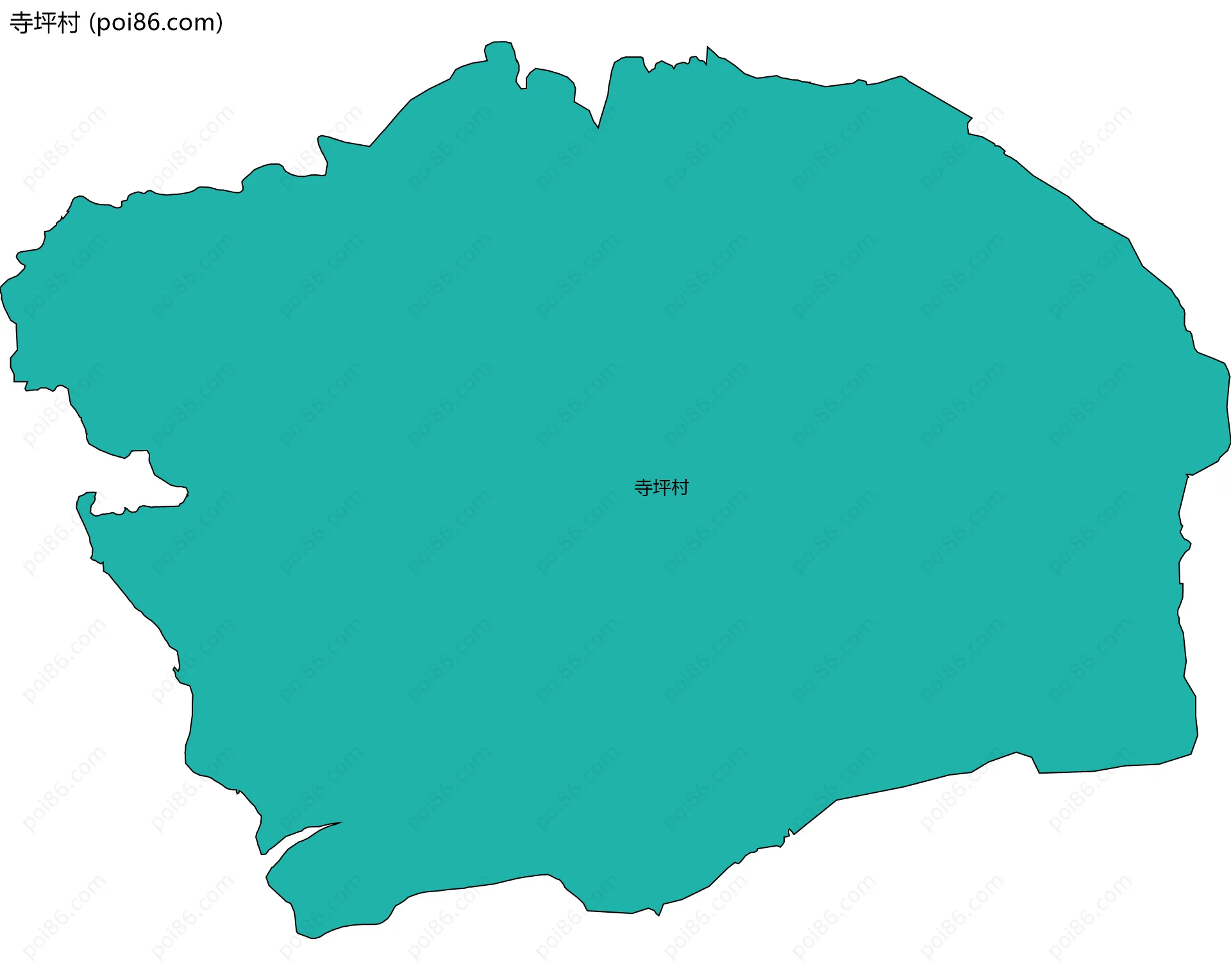 寺坪村边界地图