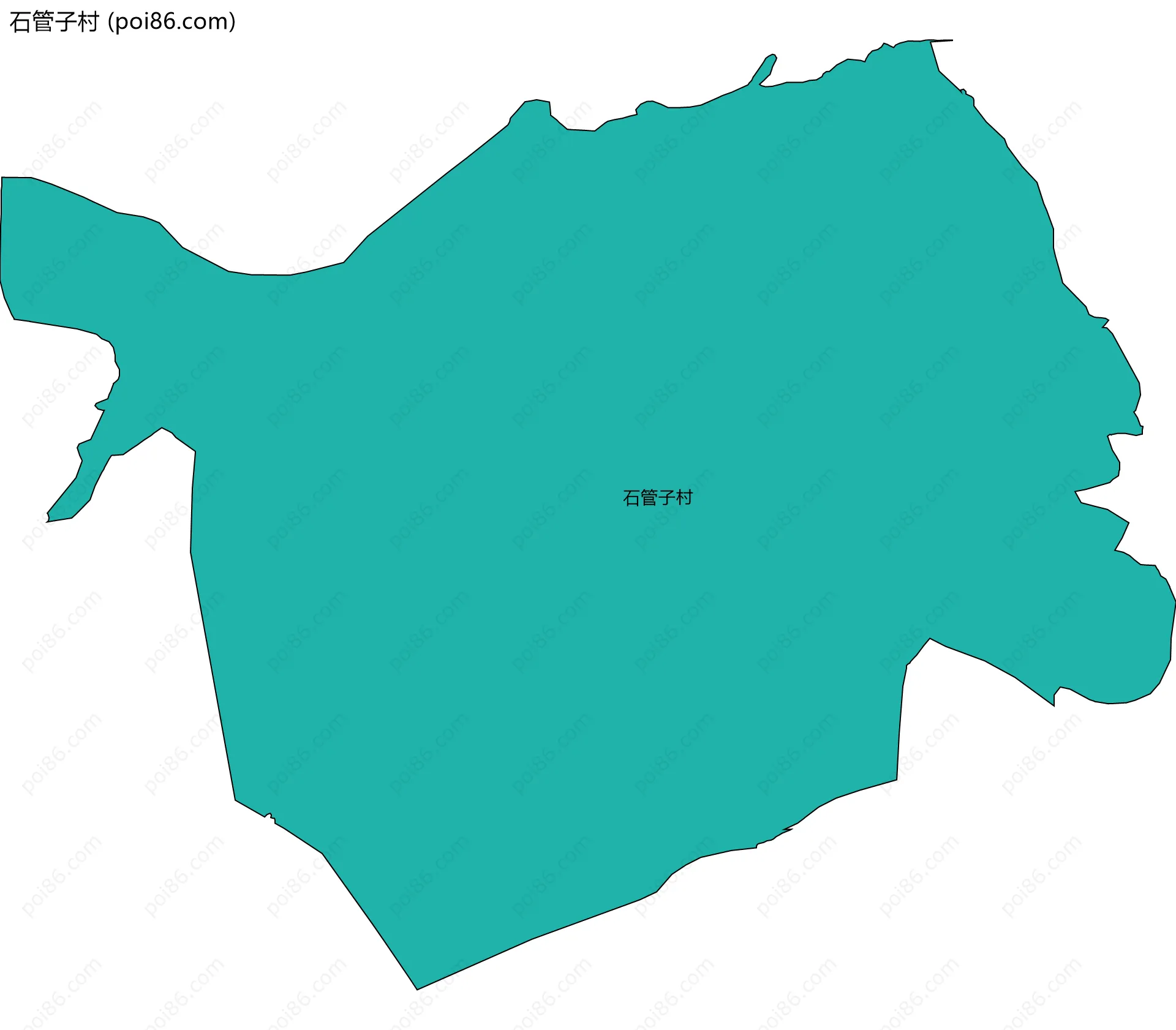 石管子村边界地图
