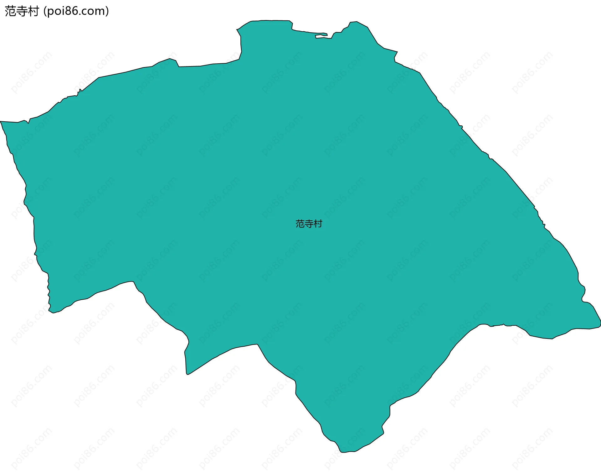 范寺村边界地图