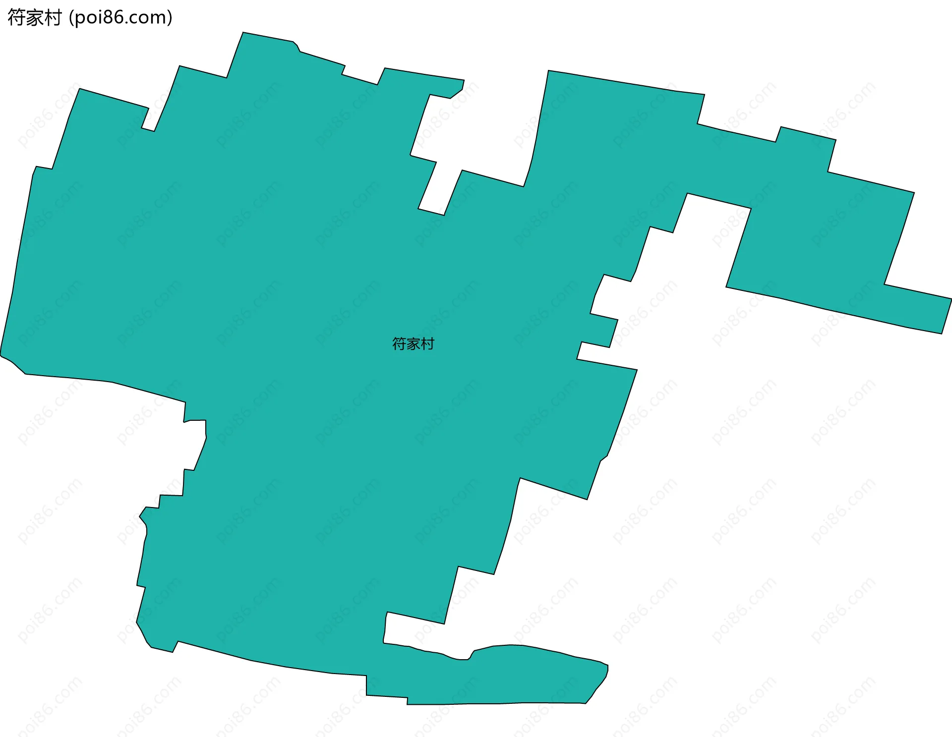 符家村边界地图