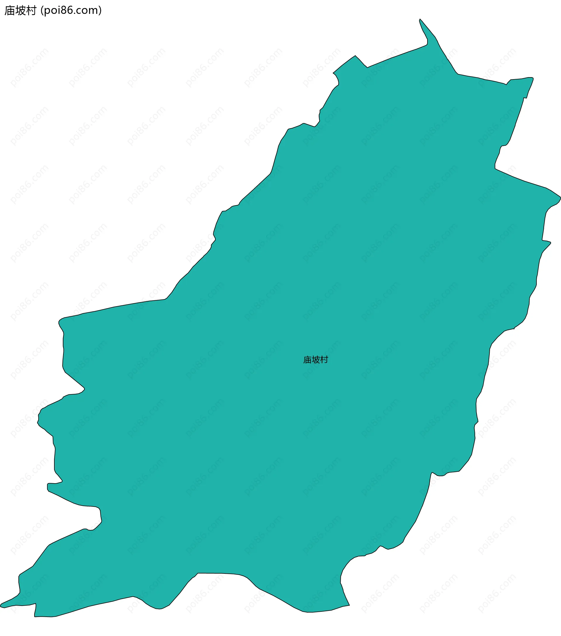 庙坡村边界地图