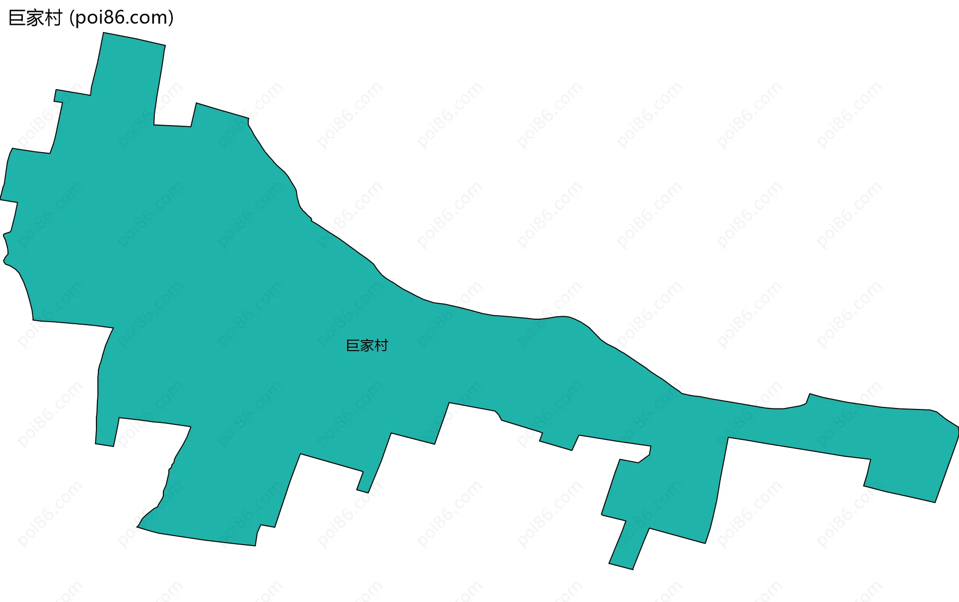 巨家村边界地图