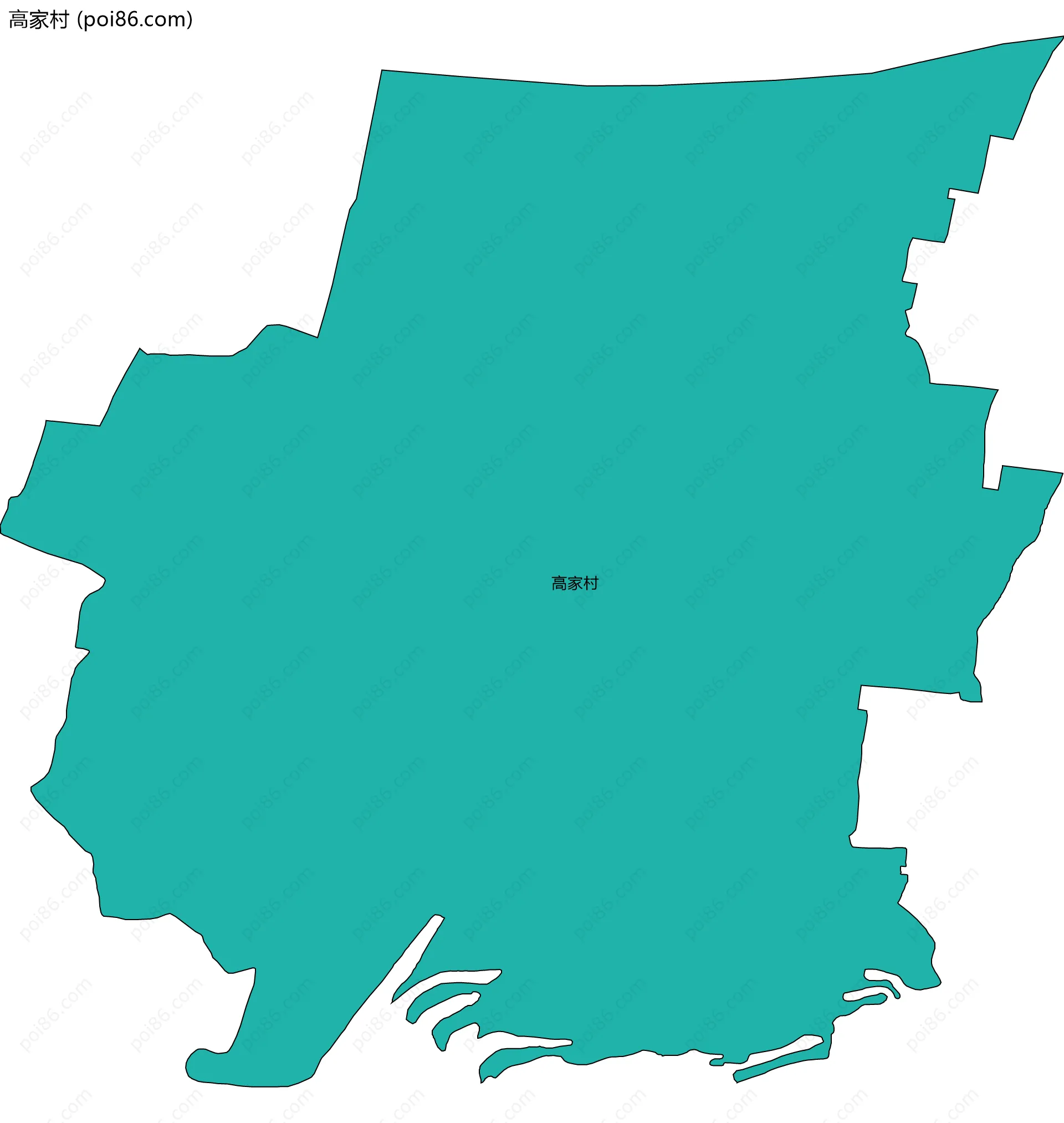 高家村边界地图