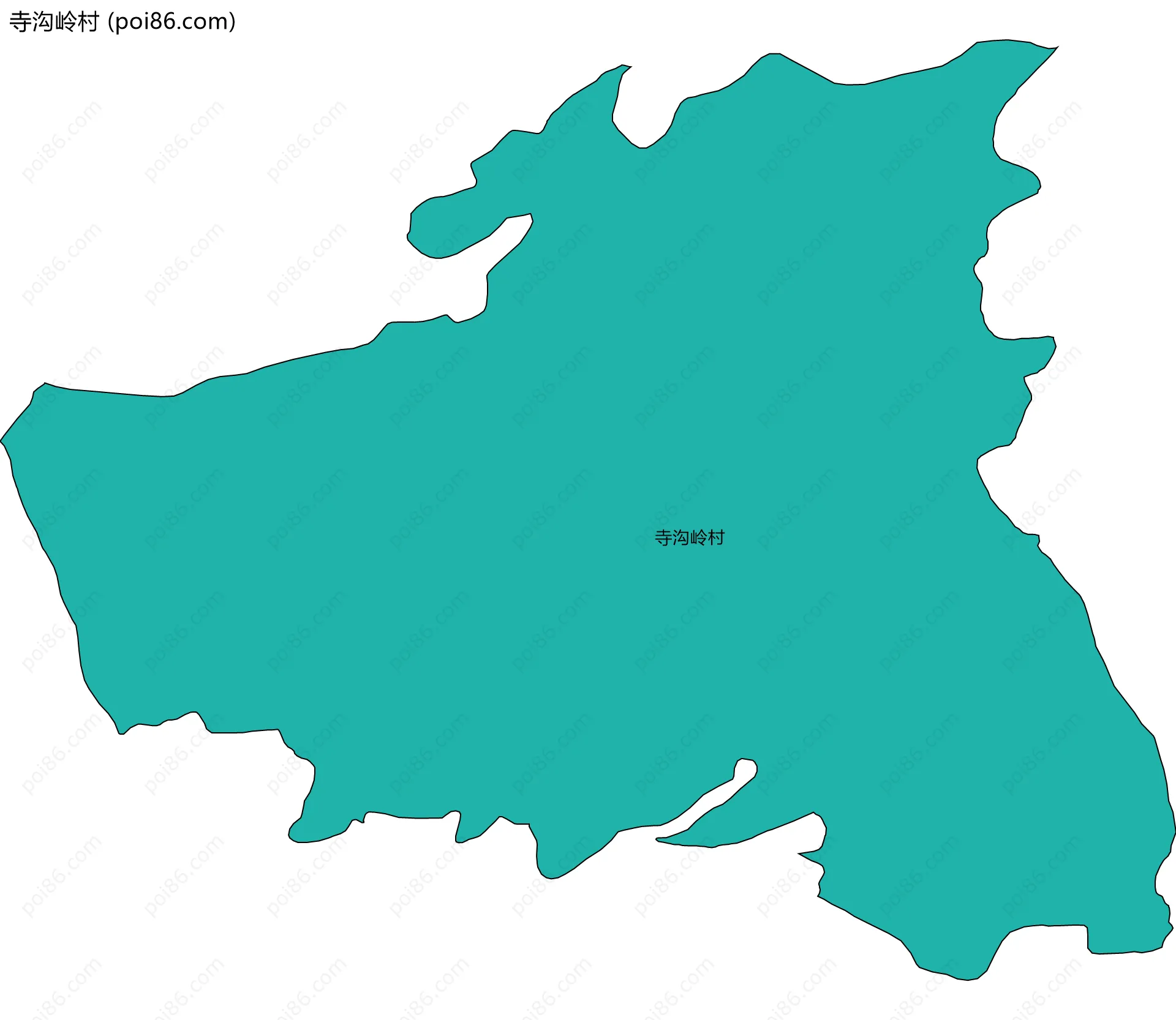 寺沟岭村边界地图