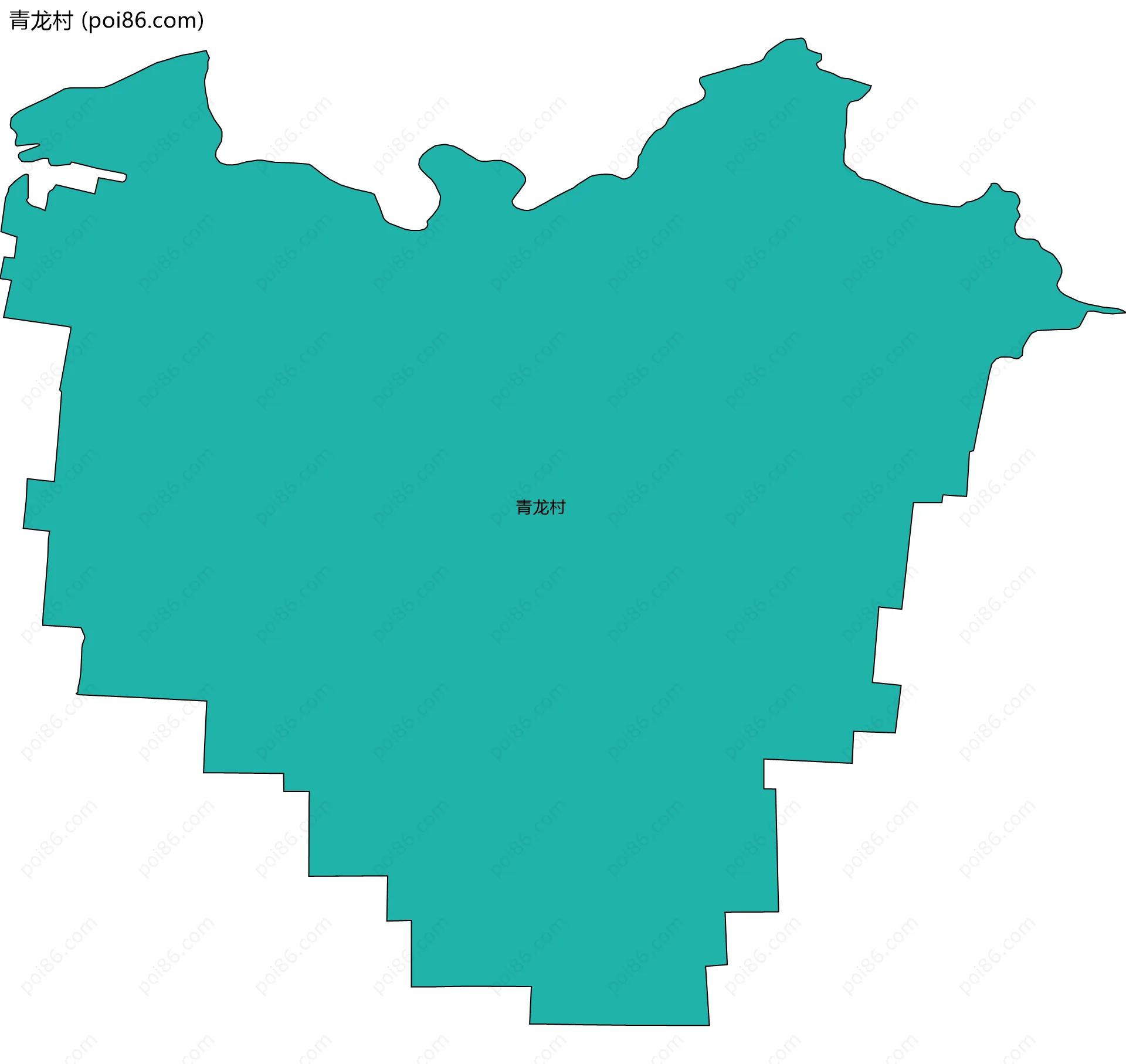青龙村边界地图