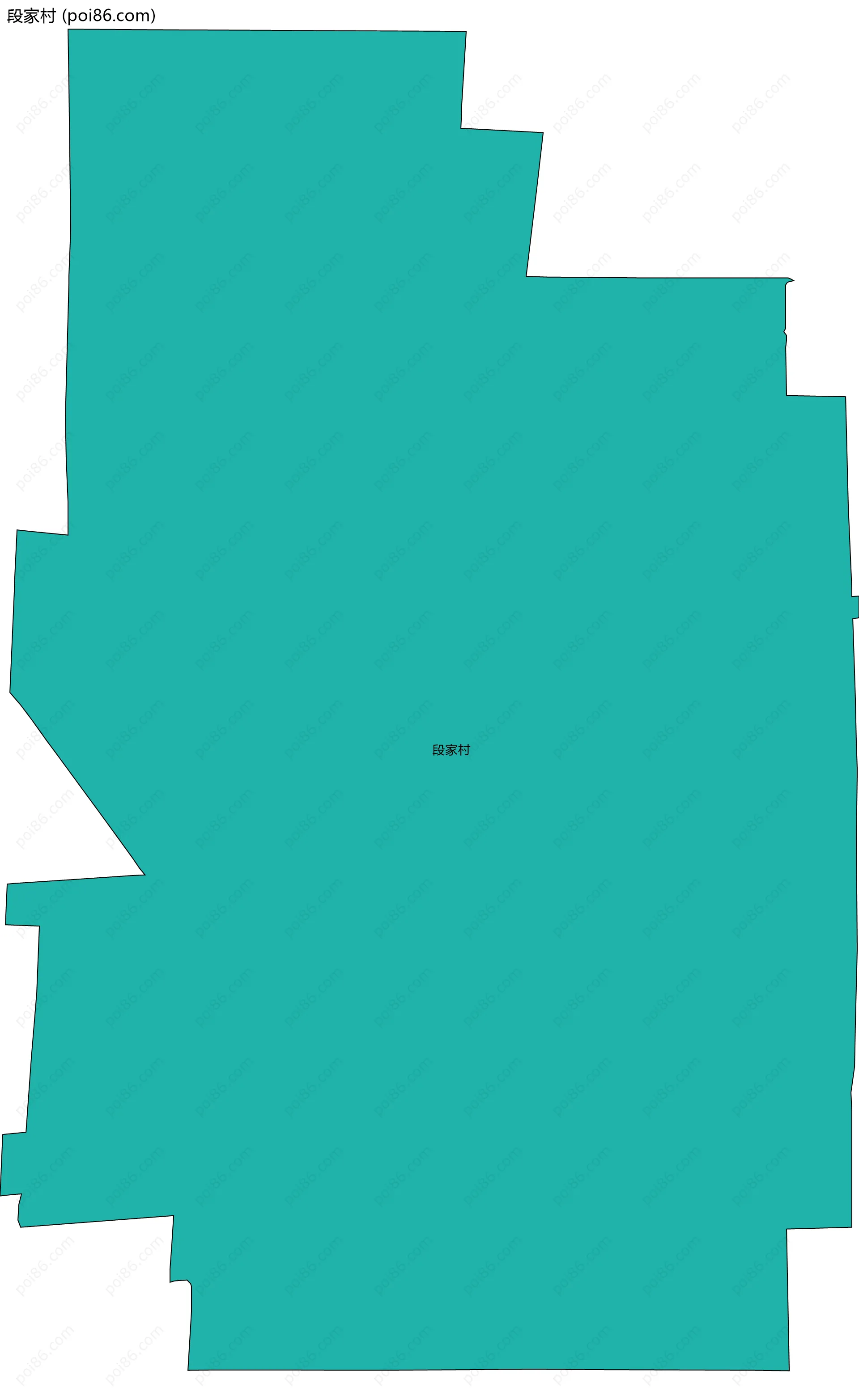 段家村边界地图