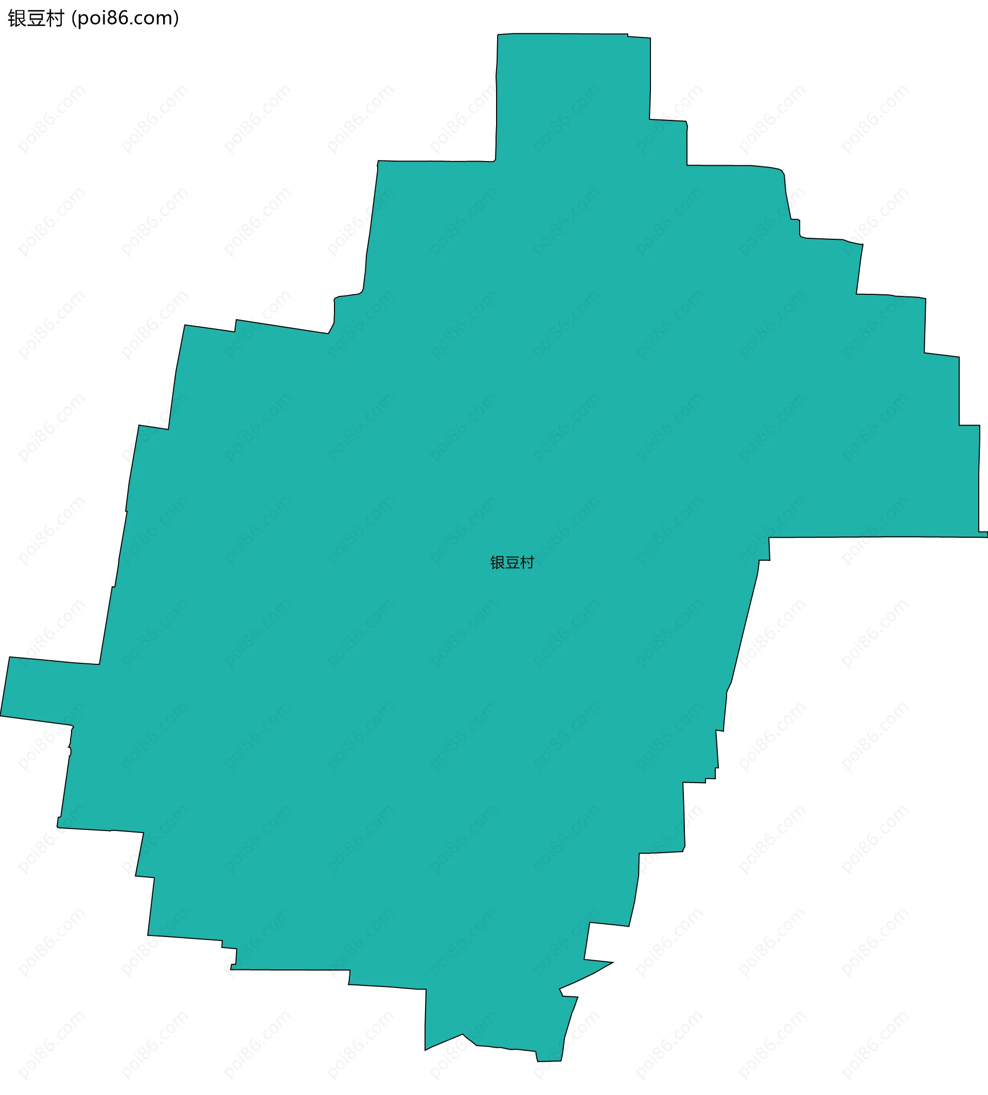 银豆村边界地图