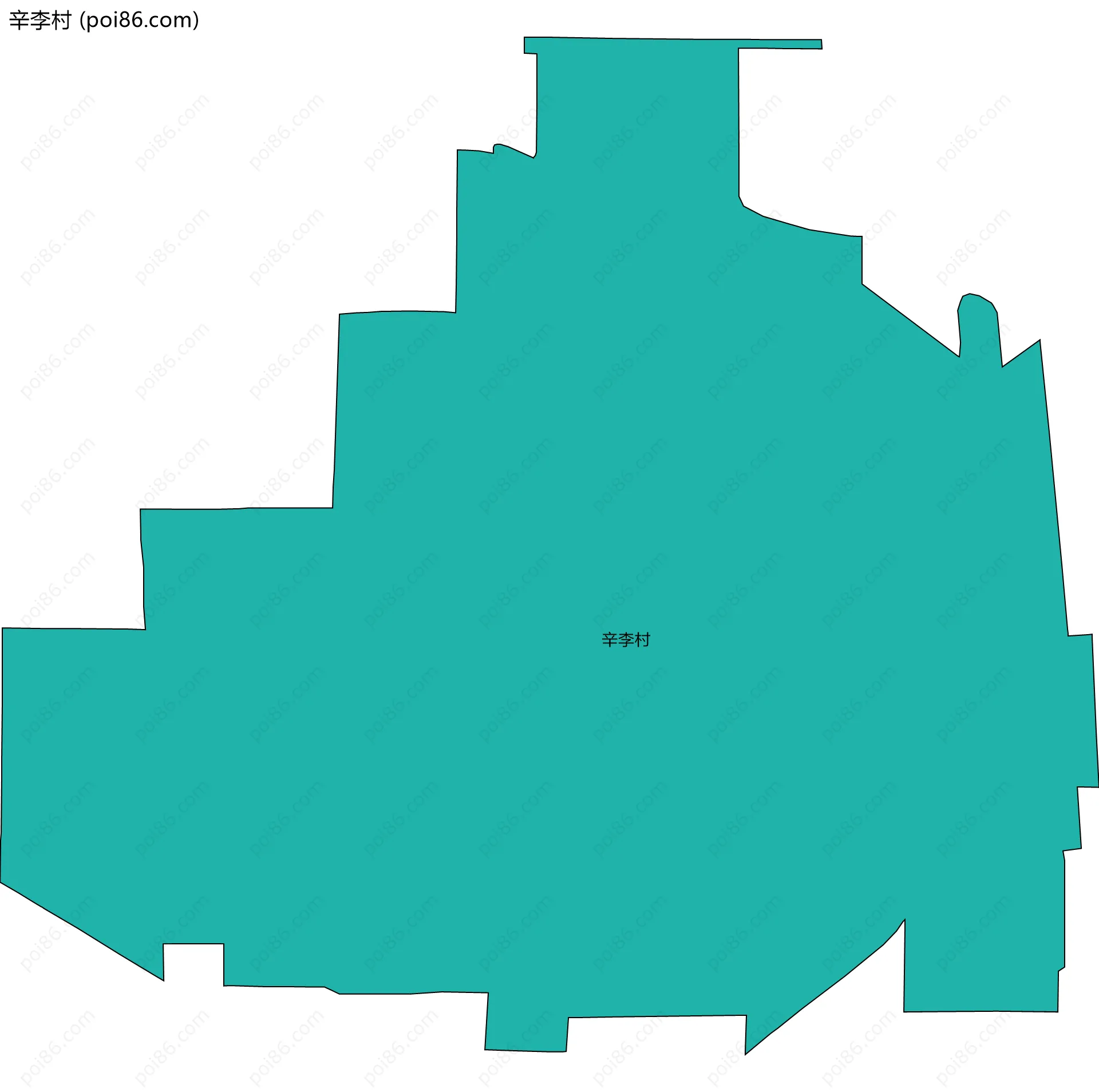 辛李村边界地图