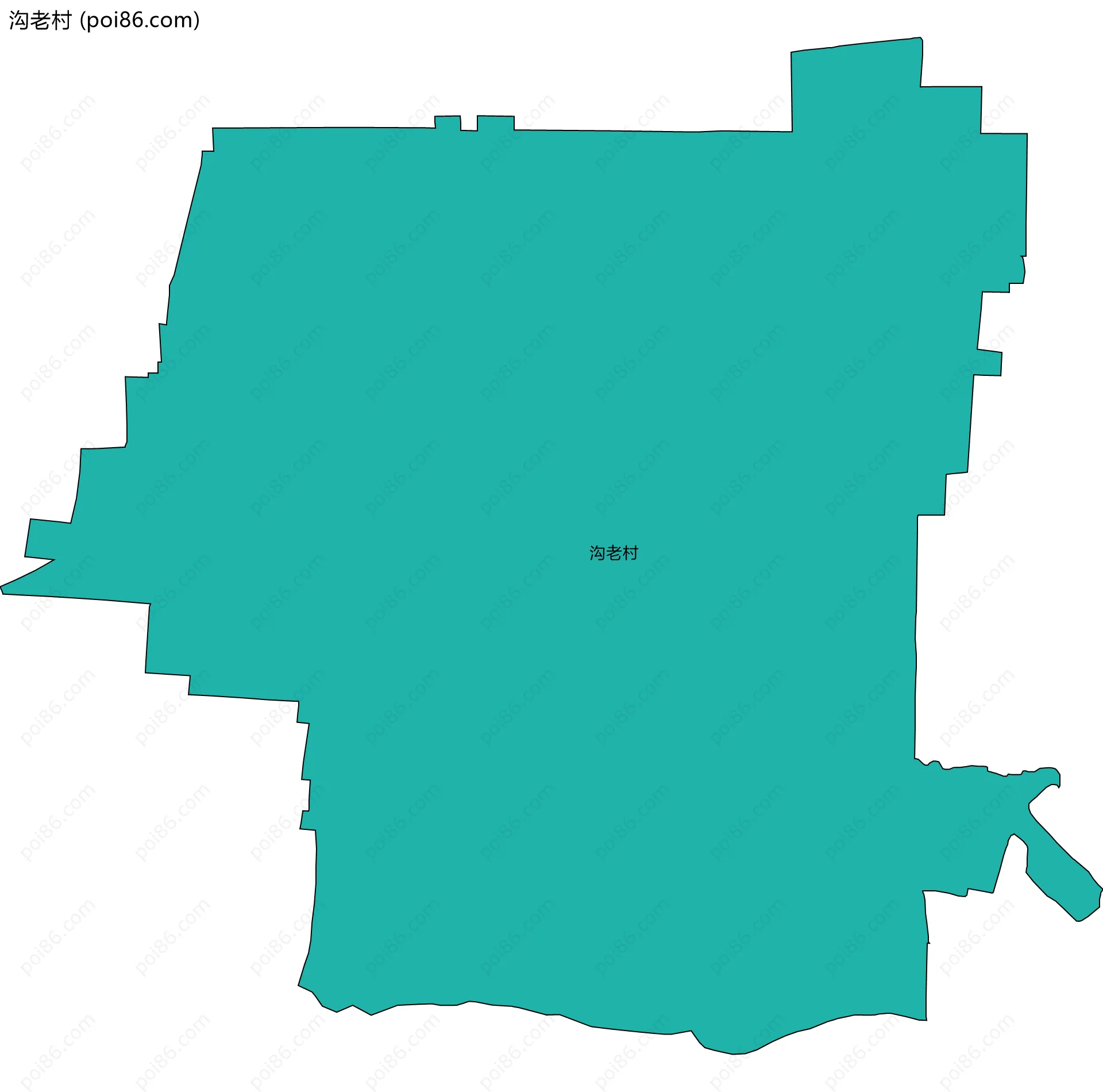 沟老村边界地图