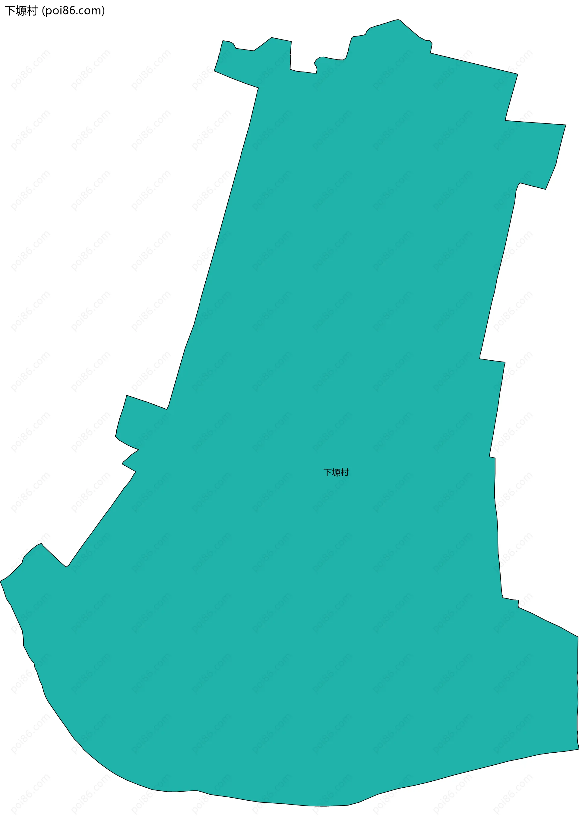 下塬村边界地图