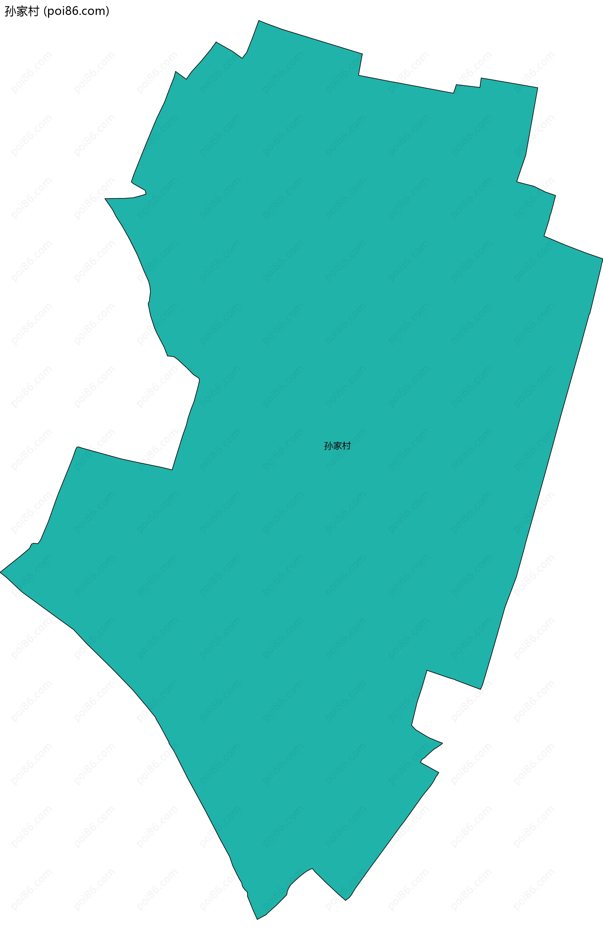 孙家村边界地图