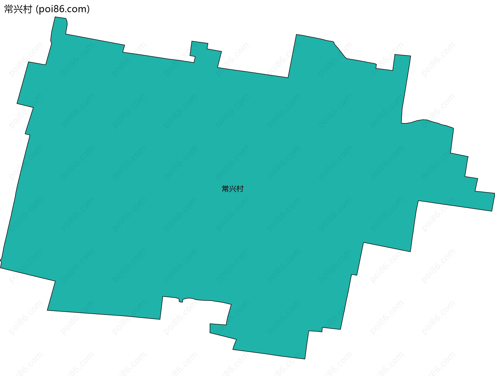 常兴村边界地图
