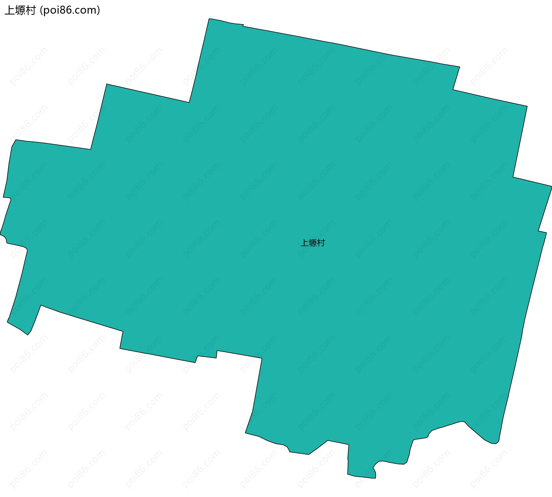 上塬村边界地图