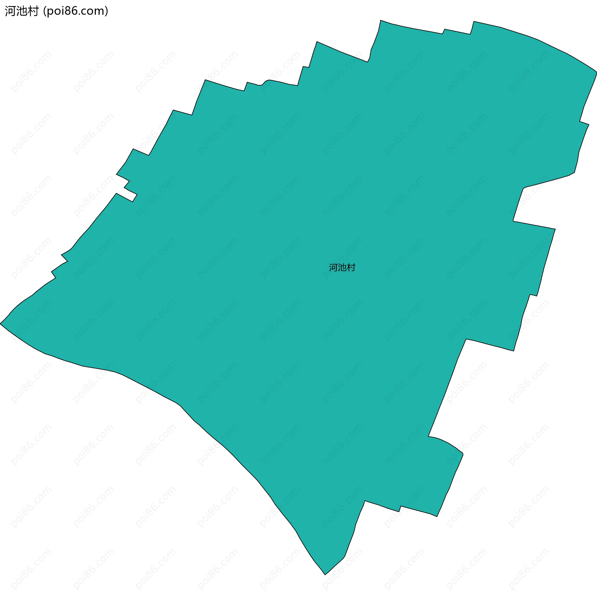 河池村边界地图