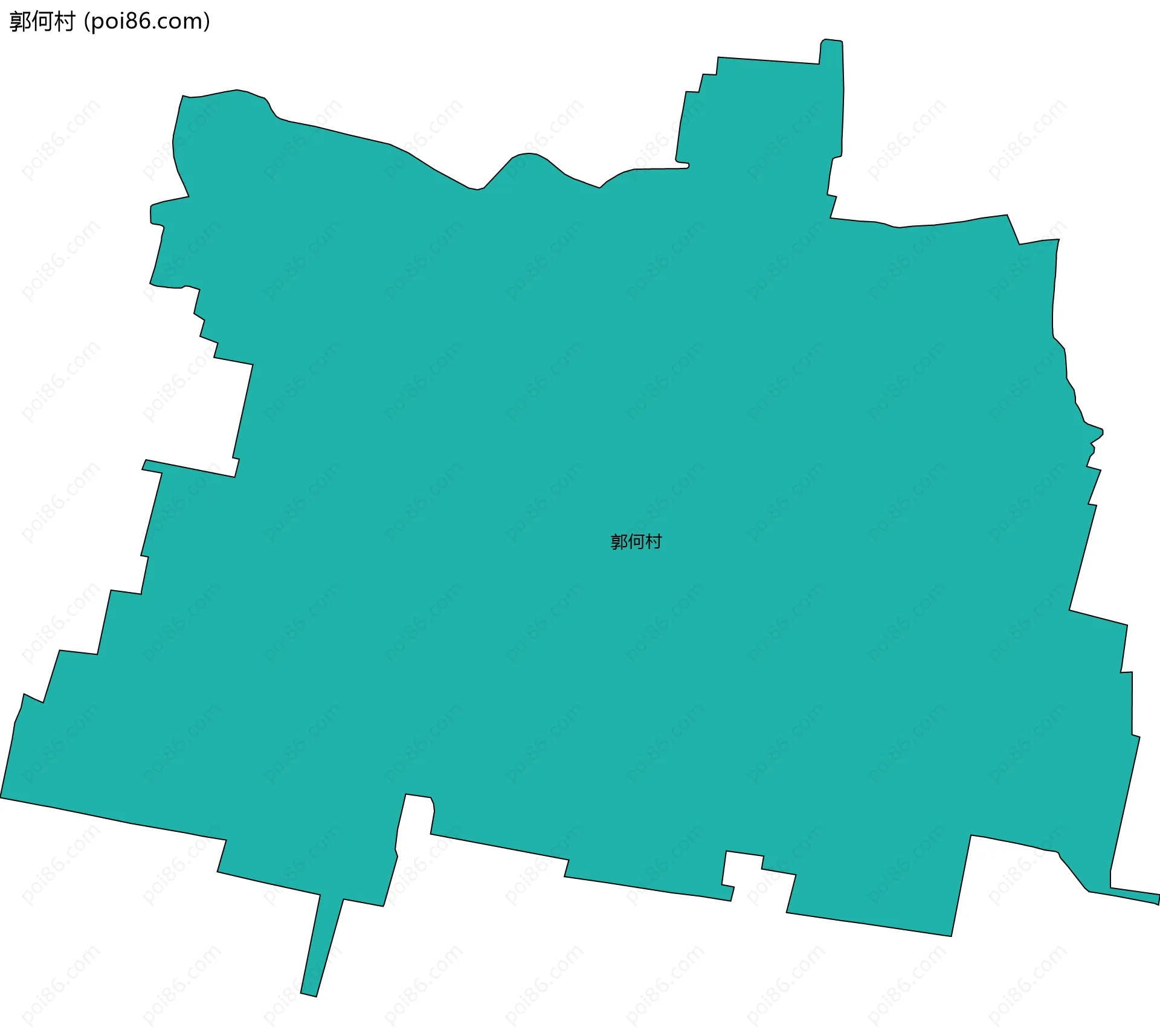 郭何村边界地图