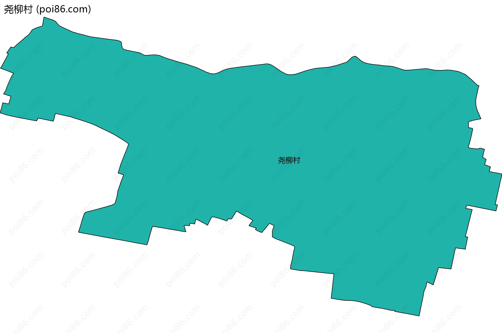 尧柳村边界地图