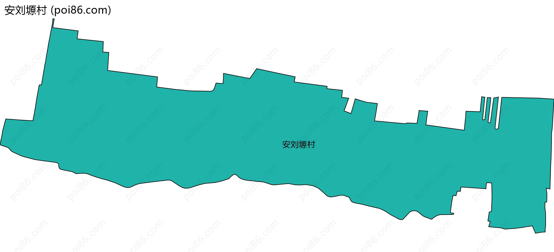 安刘塬村边界地图