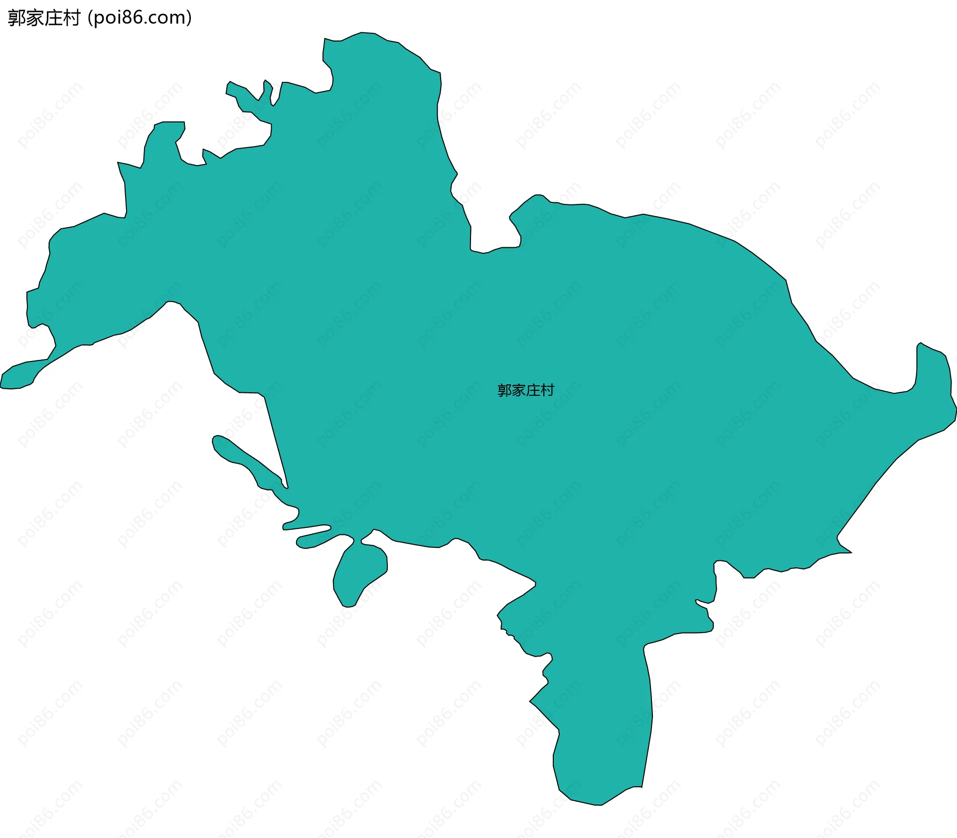 郭家庄村边界地图