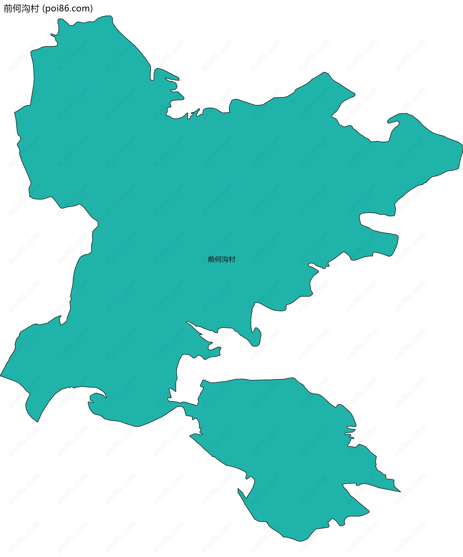 前何沟村边界地图