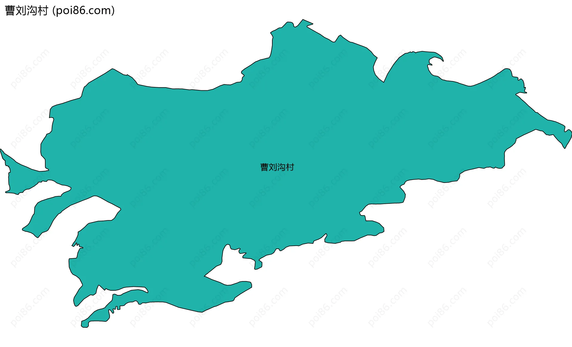 曹刘沟村边界地图