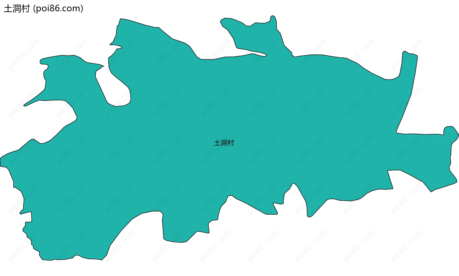 土洞村边界地图