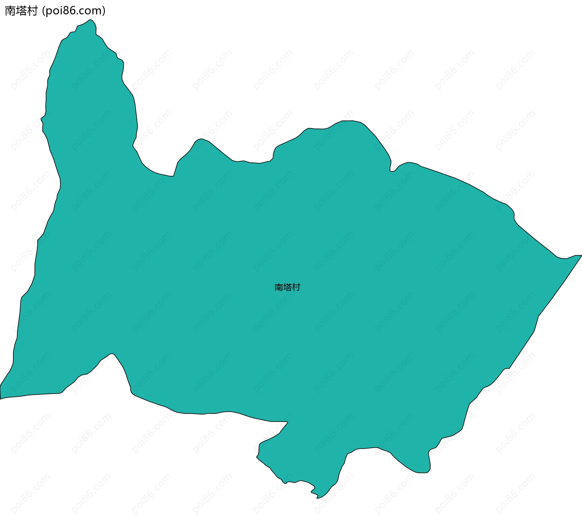 南塔村边界地图