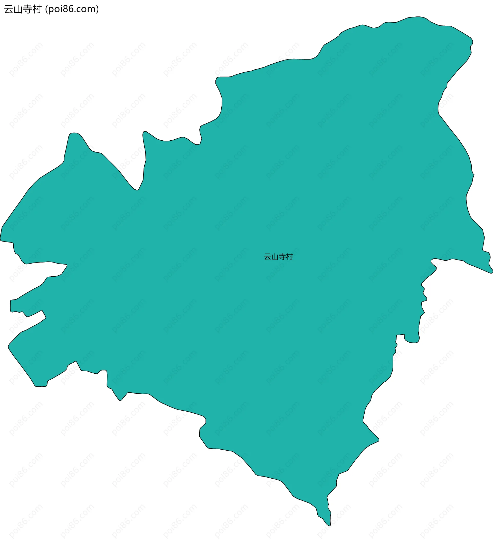 云山寺村边界地图