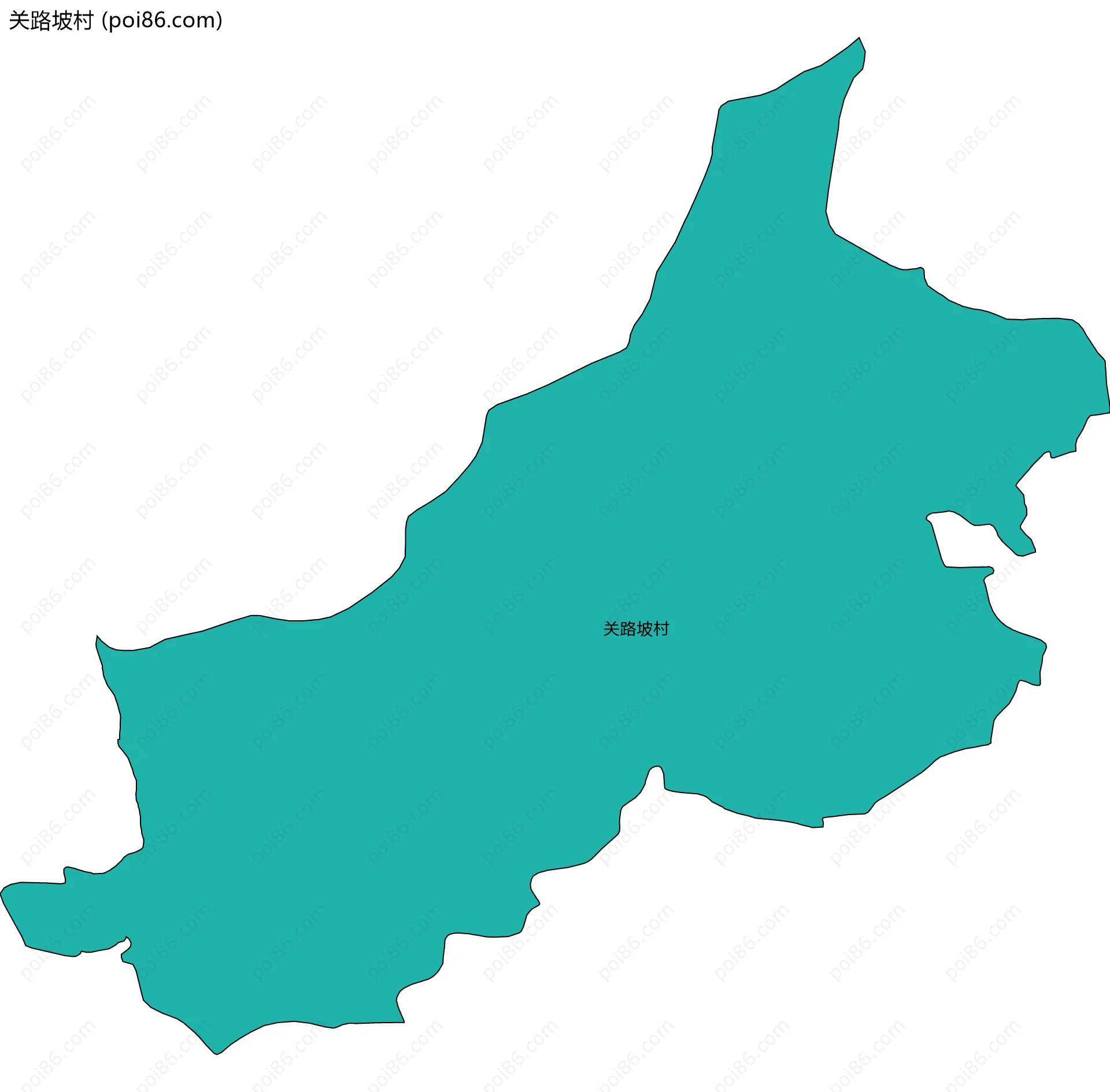 关路坡村边界地图