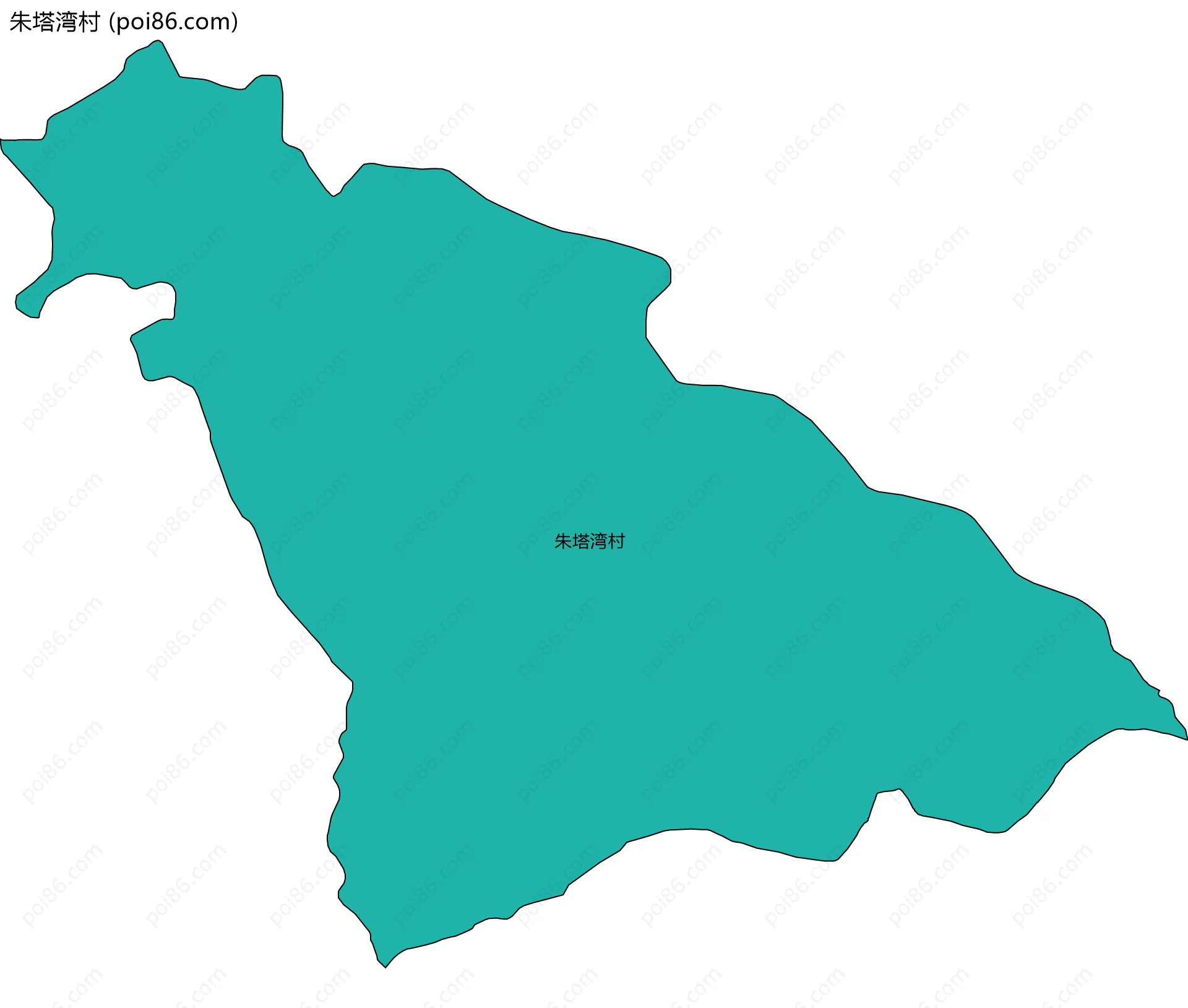 朱塔湾村边界地图