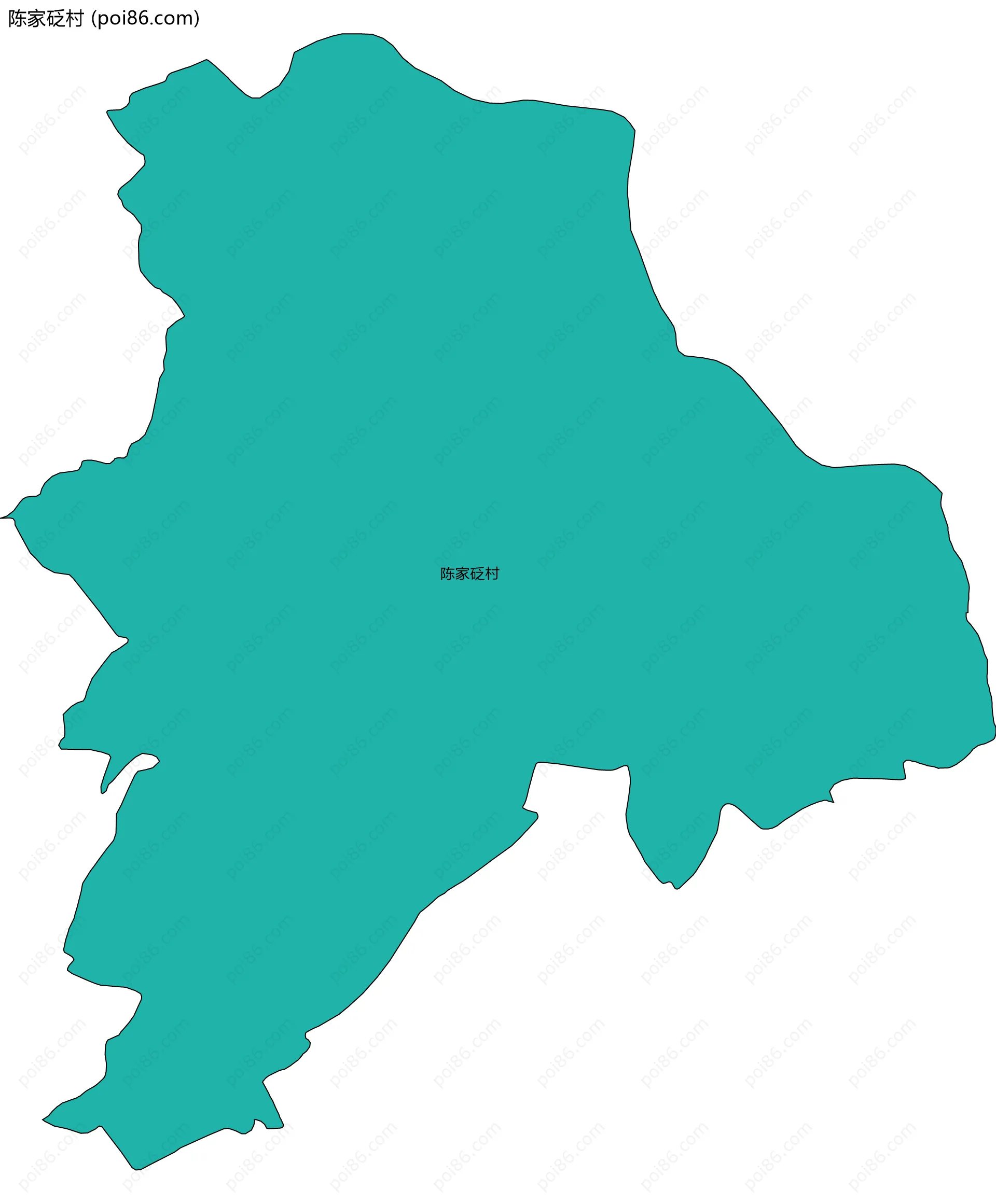 陈家砭村边界地图