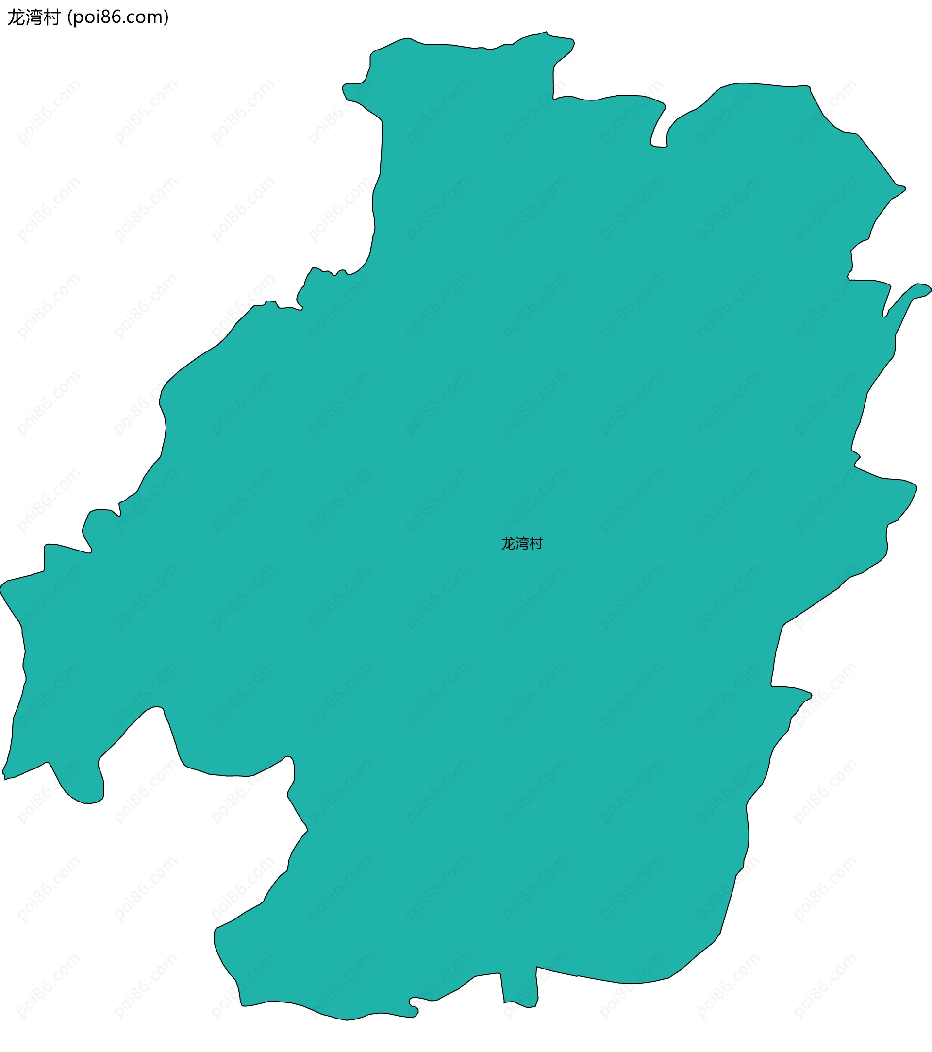 龙湾村边界地图