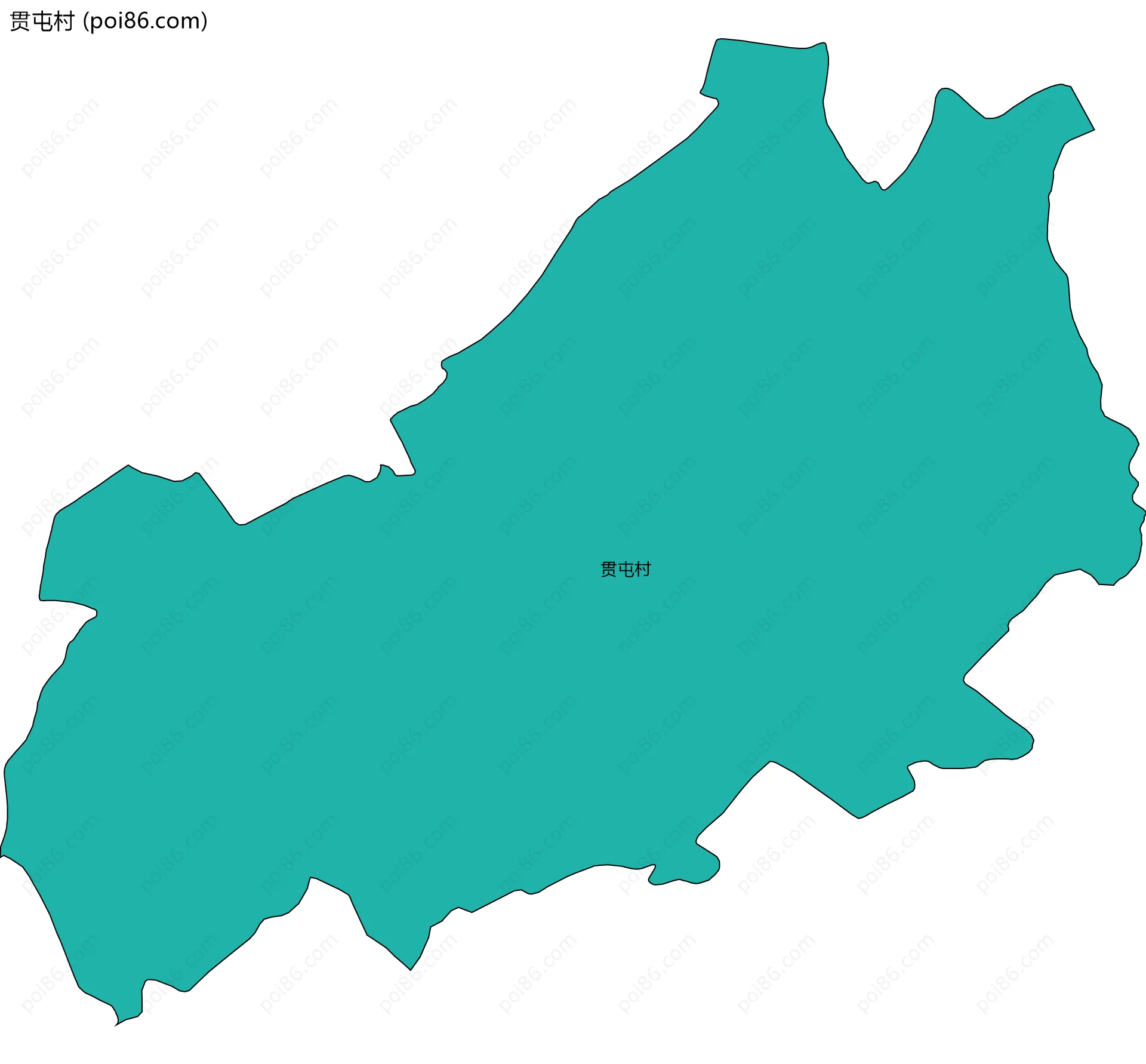 贯屯村边界地图