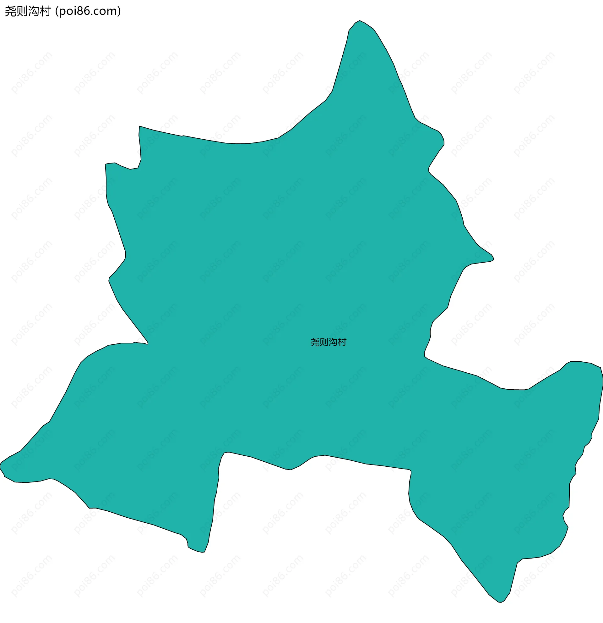 尧则沟村边界地图