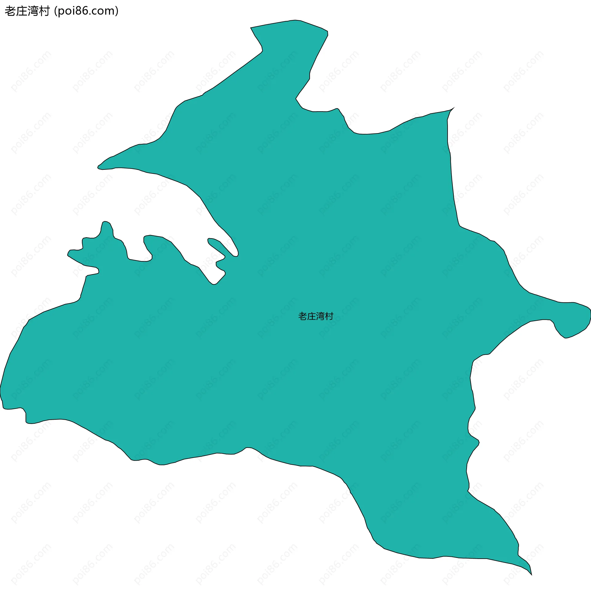 老庄湾村边界地图