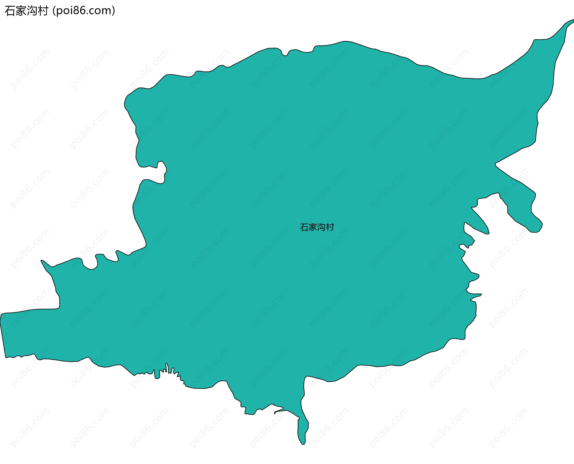石家沟村边界地图