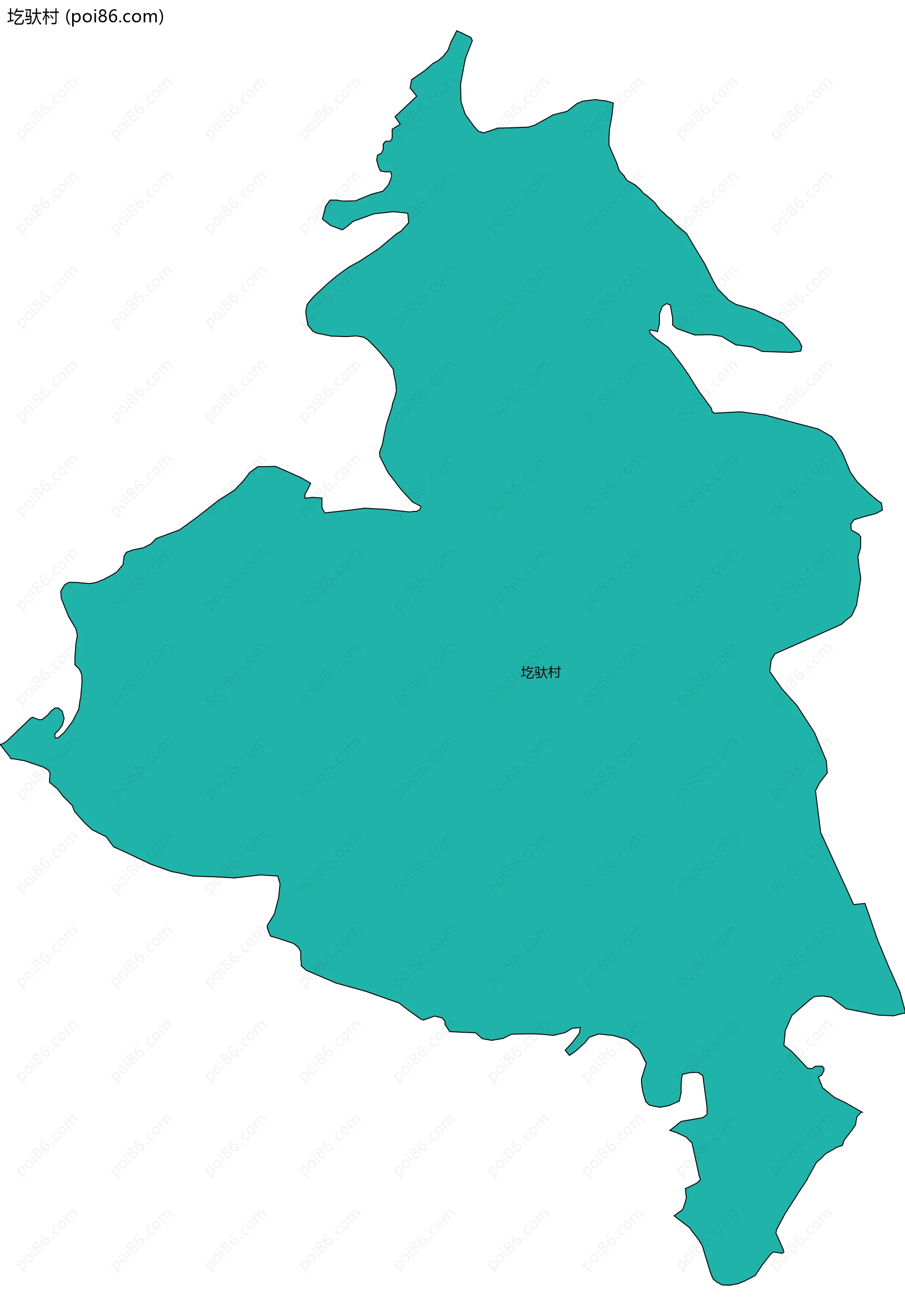 圪驮村边界地图