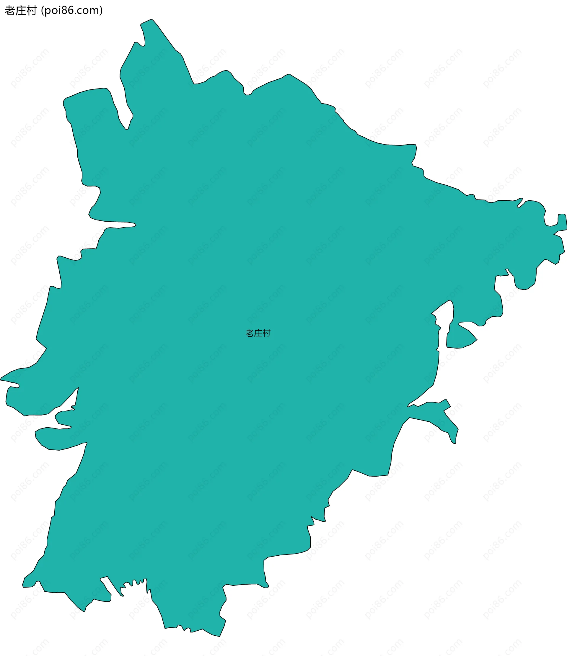 老庄村边界地图