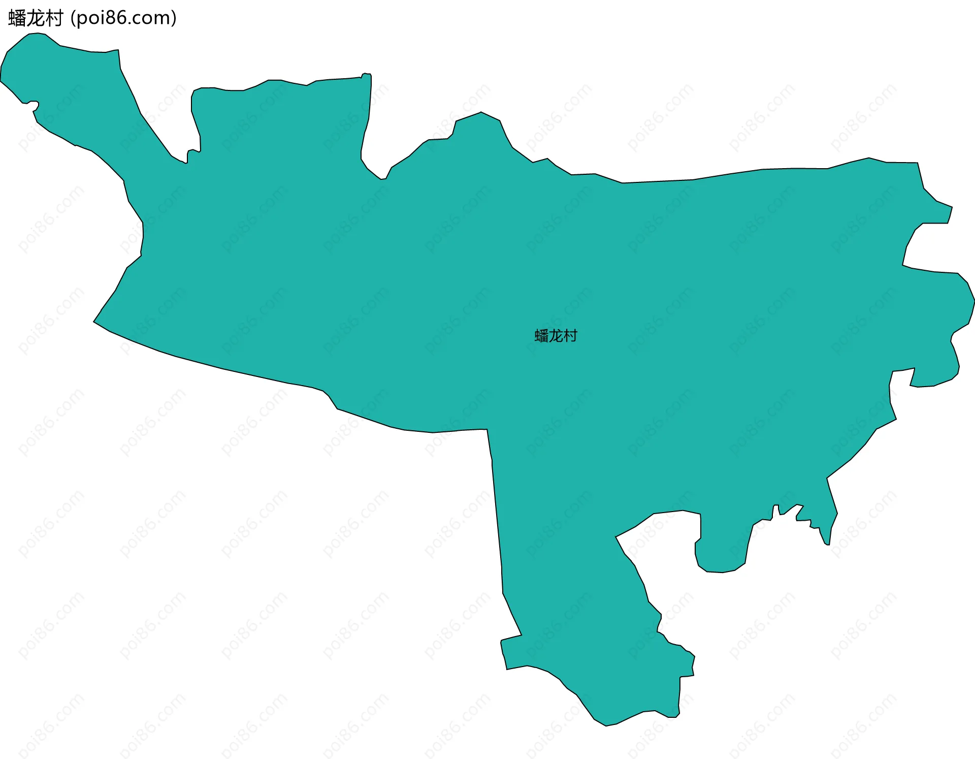 蟠龙村边界地图