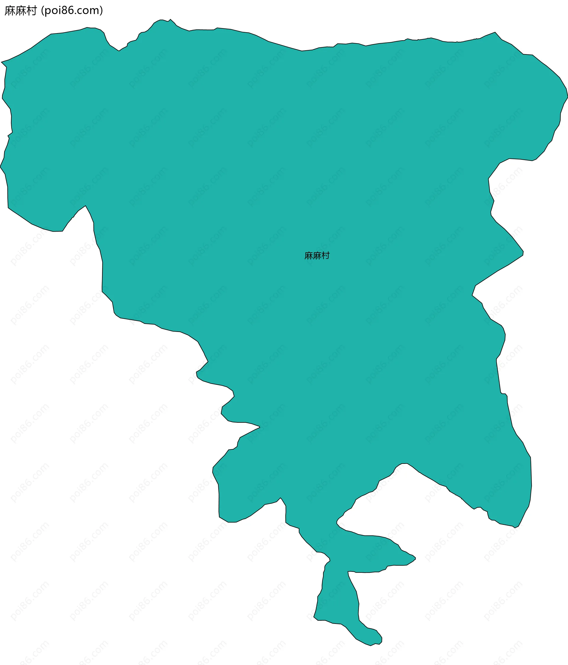 麻麻村边界地图