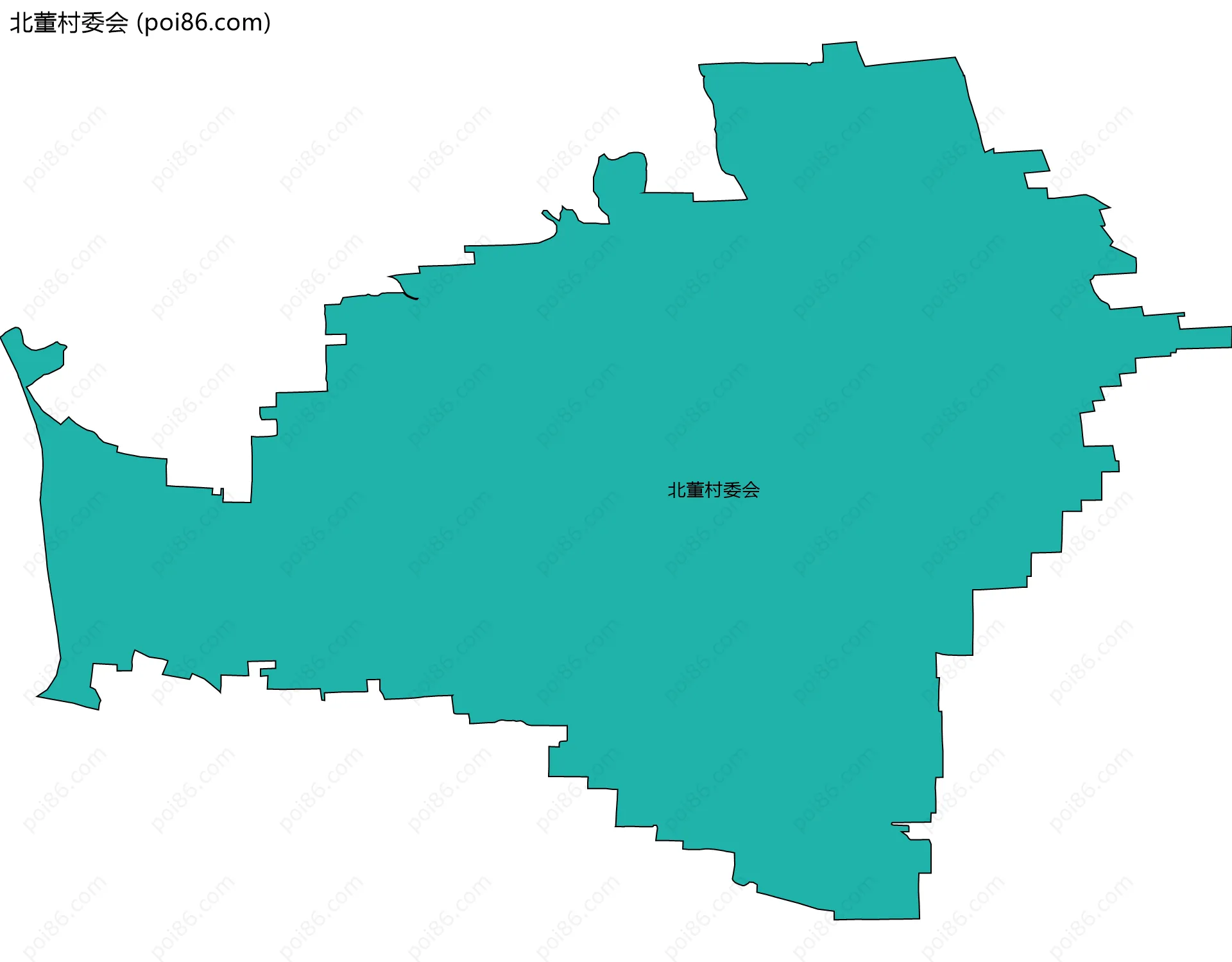 北董村委会边界地图