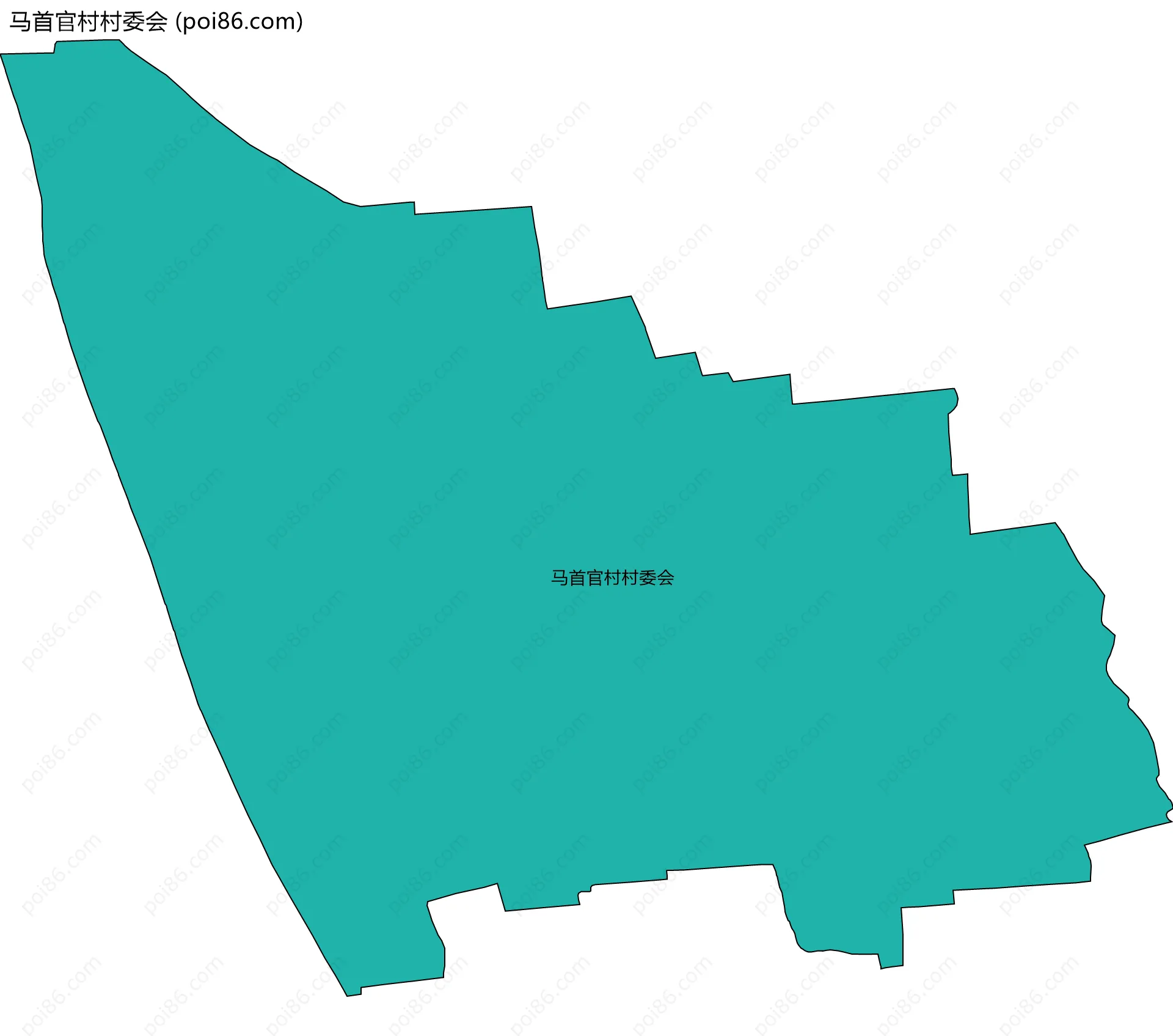 马首官村村委会边界地图